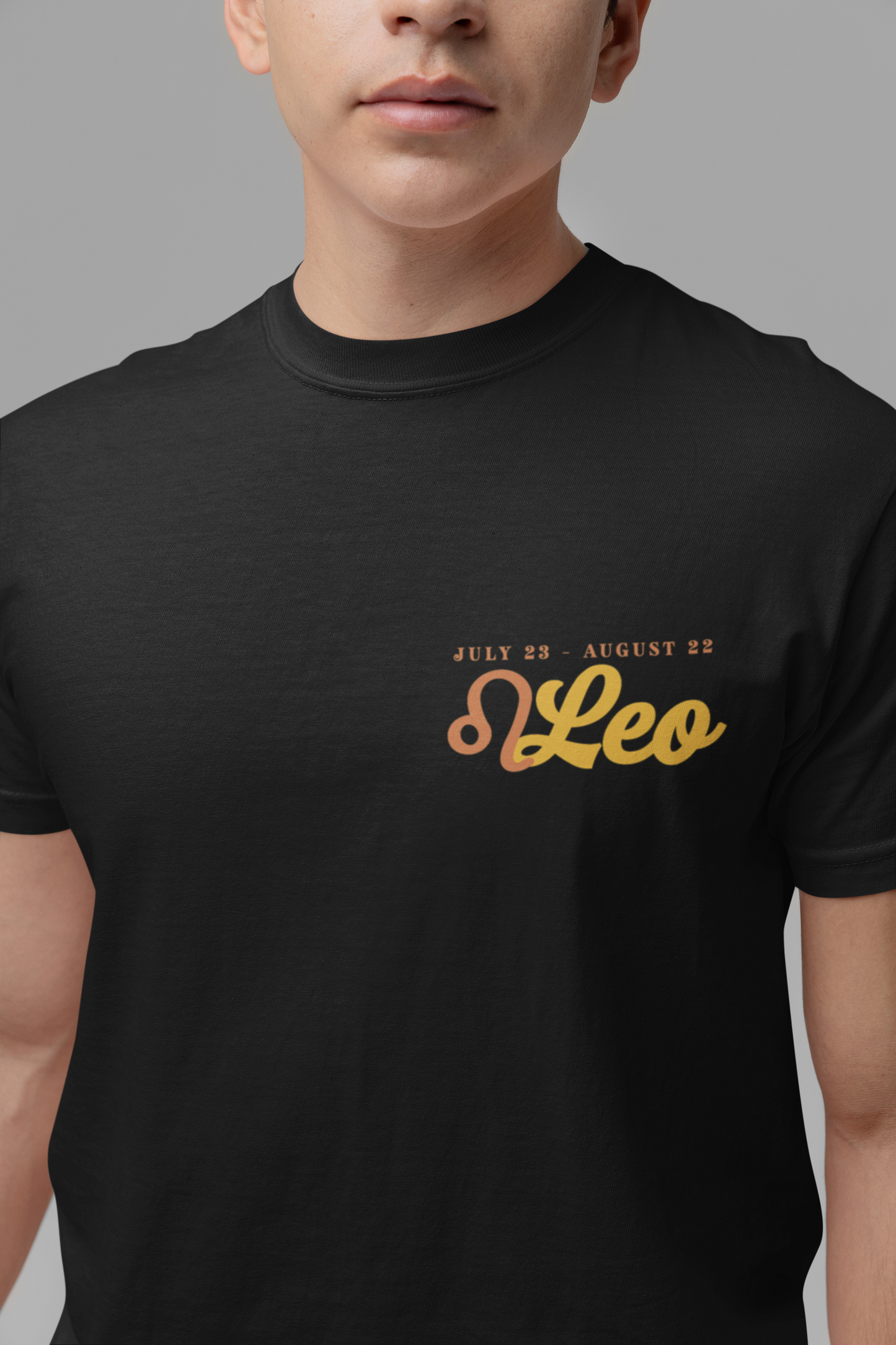 Leo Zodiac T-Shirt – Heart of the Lion, Spirit of the Sun Astrological wheel