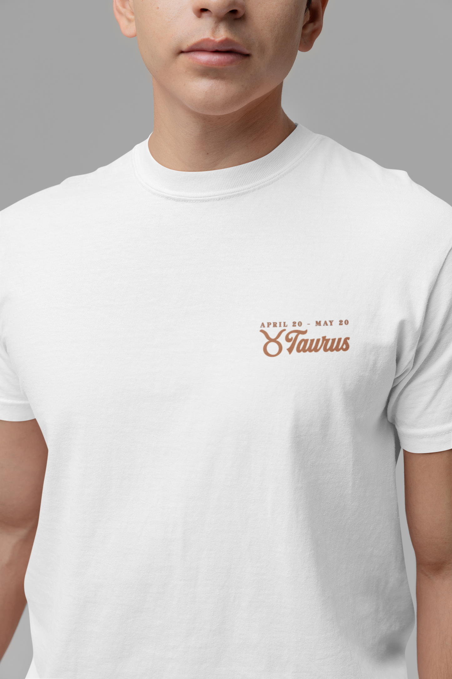 Taurus Zodiac T-Shirt – Patient as the Earth Persistent as the Seasons with astrological wheel