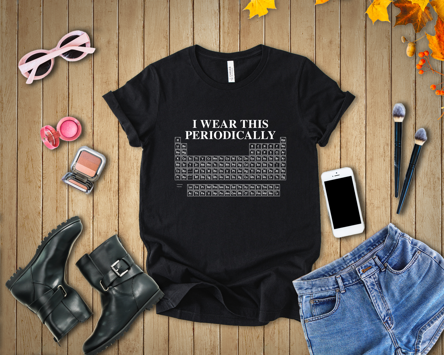 Chemistry Humor T-Shirt – I Wear This Periodically Graphic Tee
