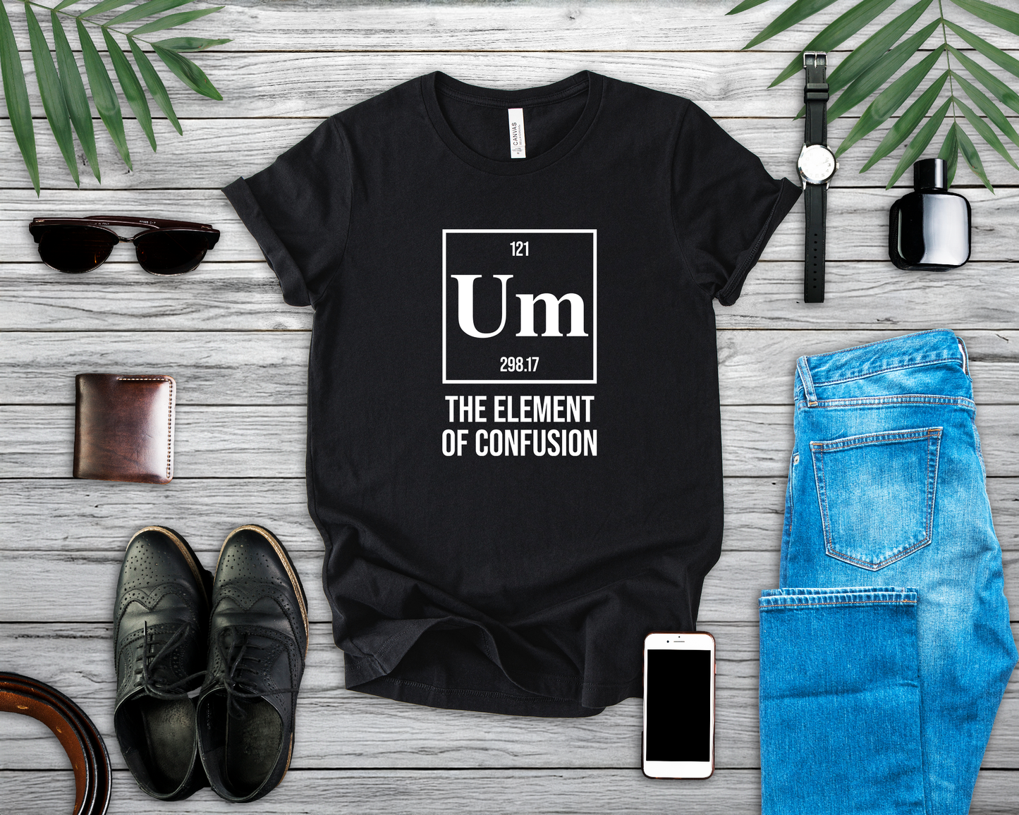UM Element of Confusion Shirt – Chemistry Periodic Table Pun