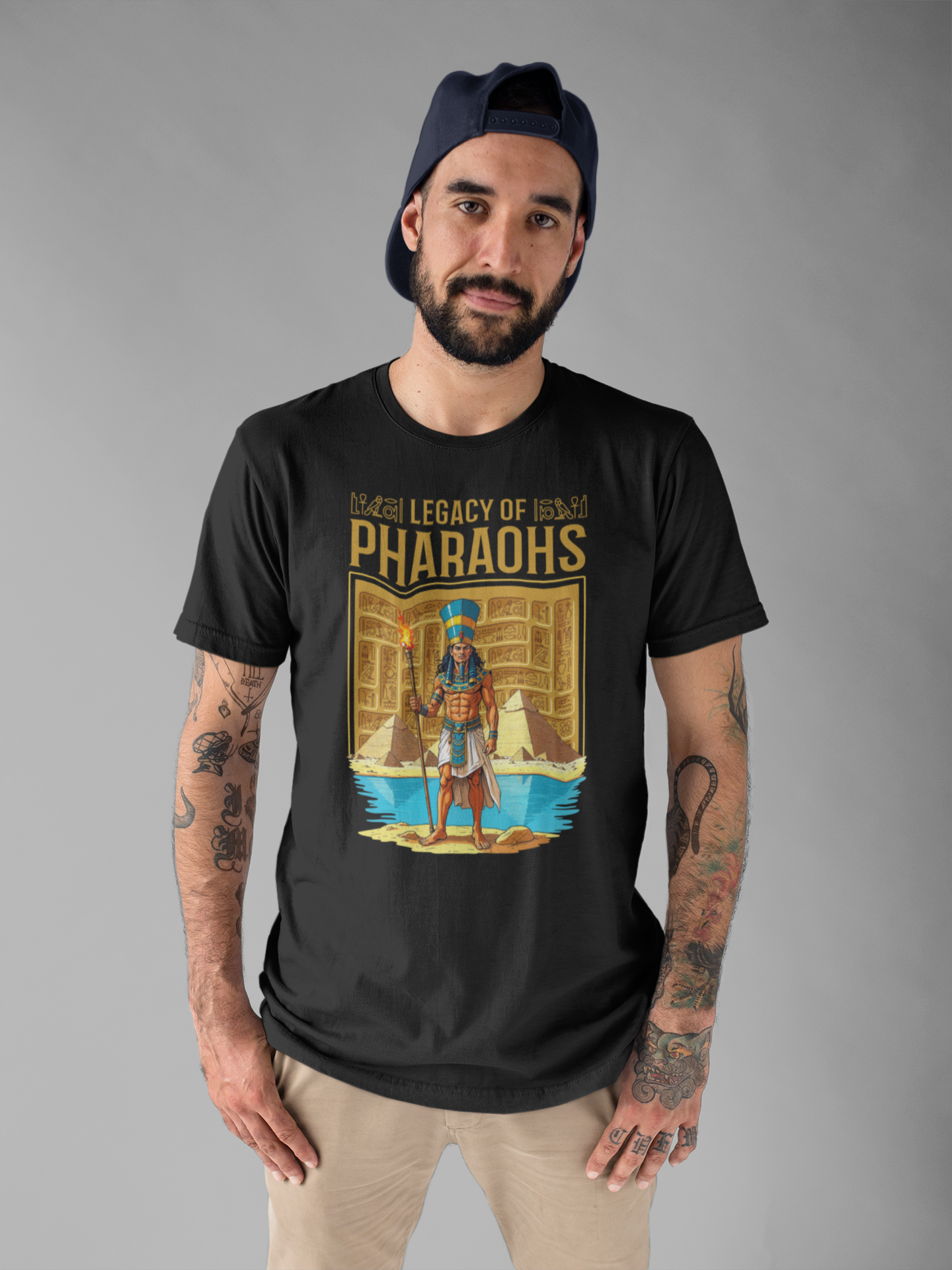 Legacy of Pharaohs Tee, Egyptian History Shirt, Ancient Kings Graphic Tee, Pyramid Power Top, Royal Heritage Gift