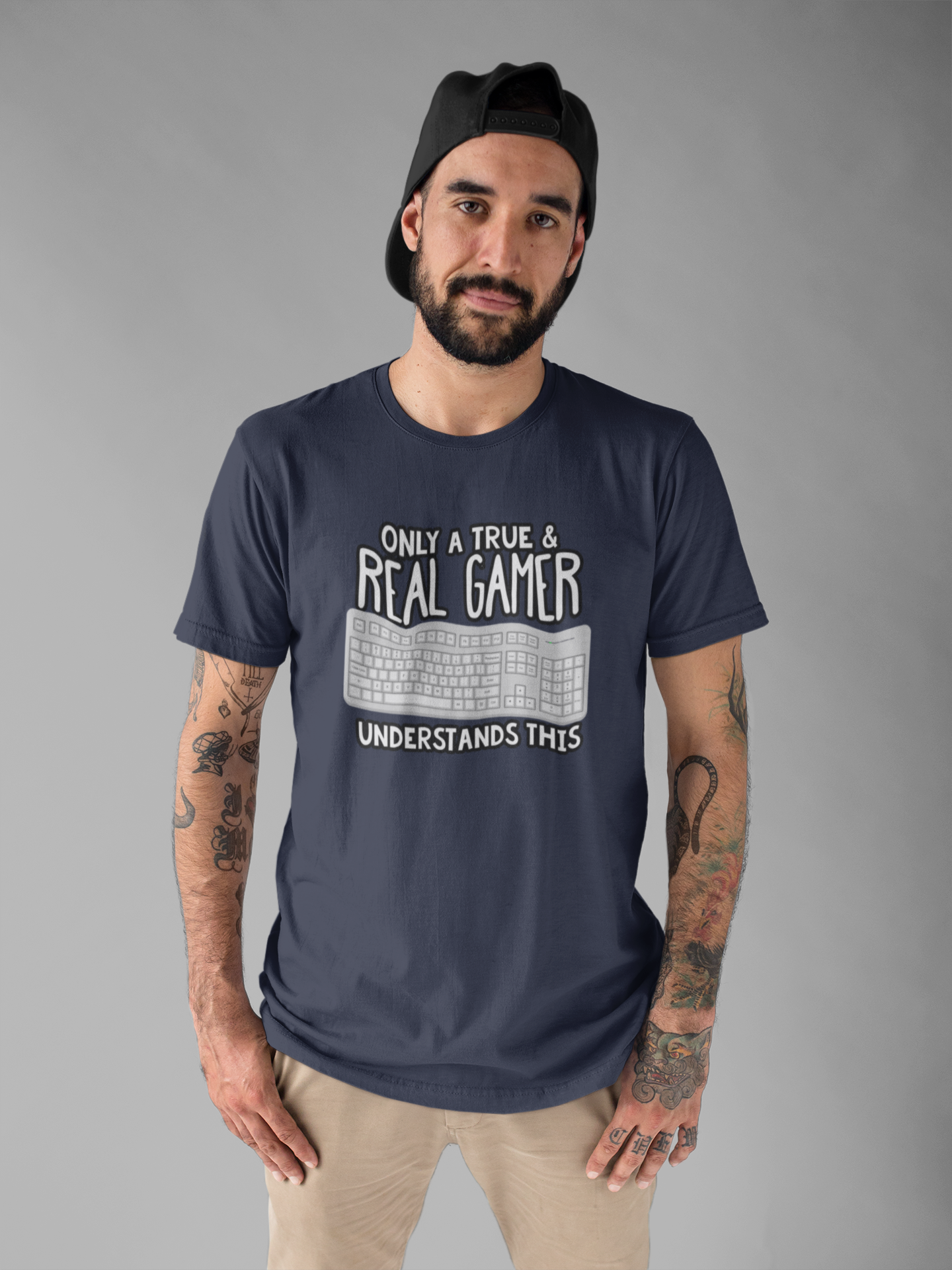 Only A True And Real Gamer Understands This Tshirt Used Keyboard Gamer Graphic