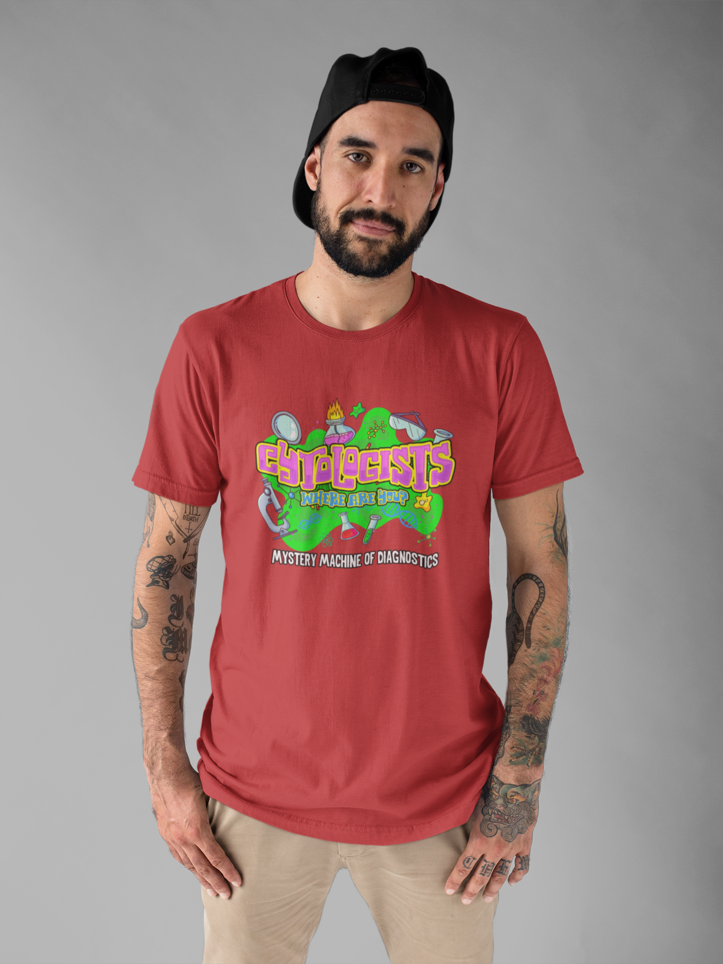 Cytologists Where Are You T-Shirt – Mystery Machine of Diagnostics Science Lab Design