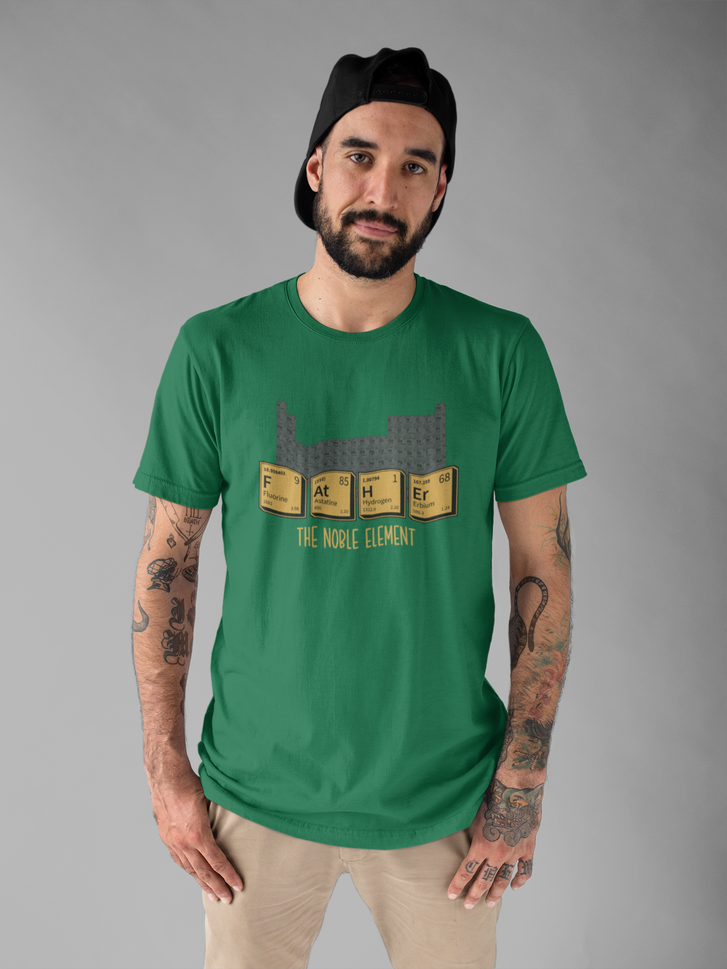 Funny Periodic Table T-Shirt – F At H Ar The Nobel Element Science Pun Tee