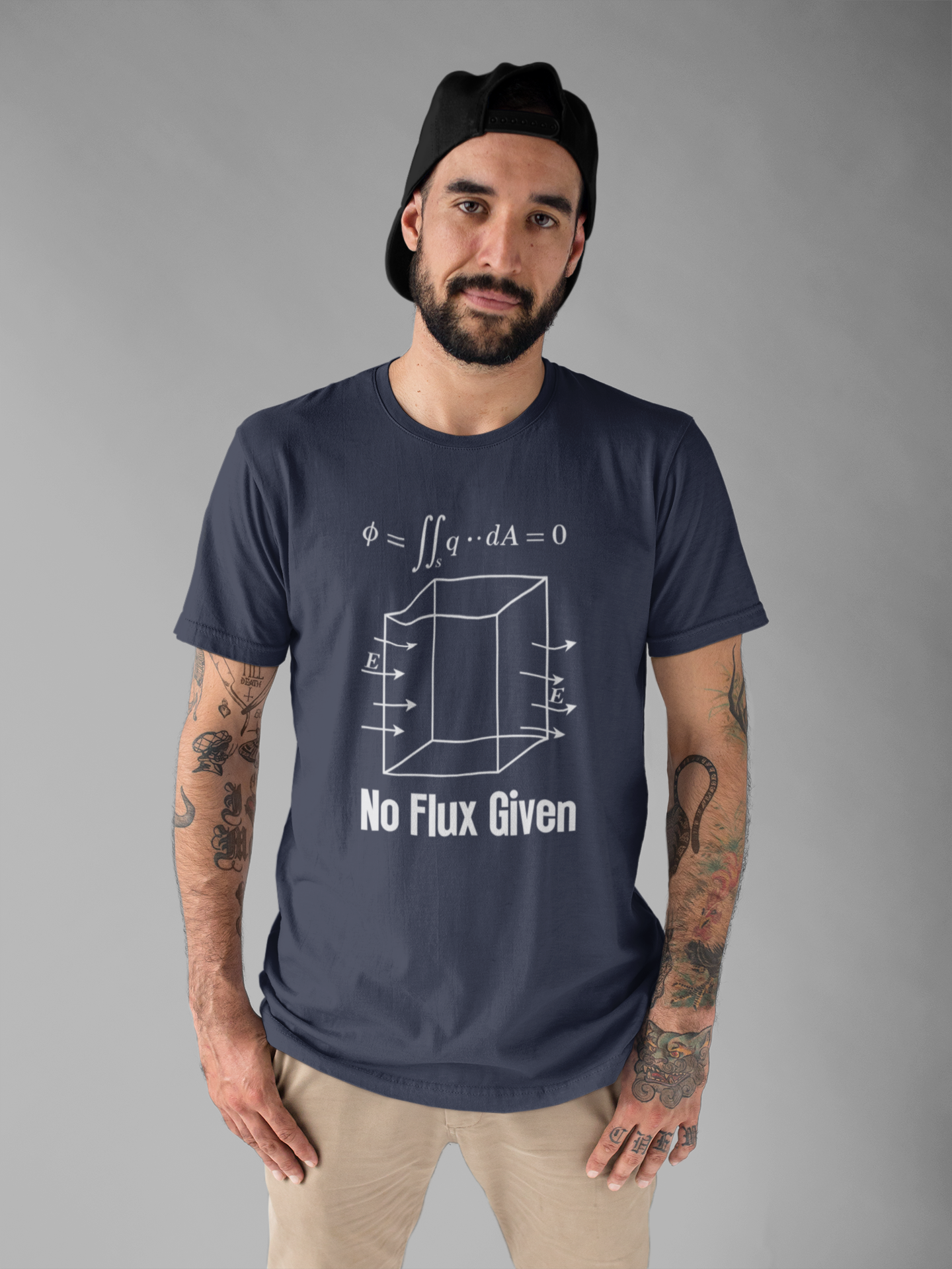No Flux Given Science T-Shirt – Sarcastic Physics Equation Tee