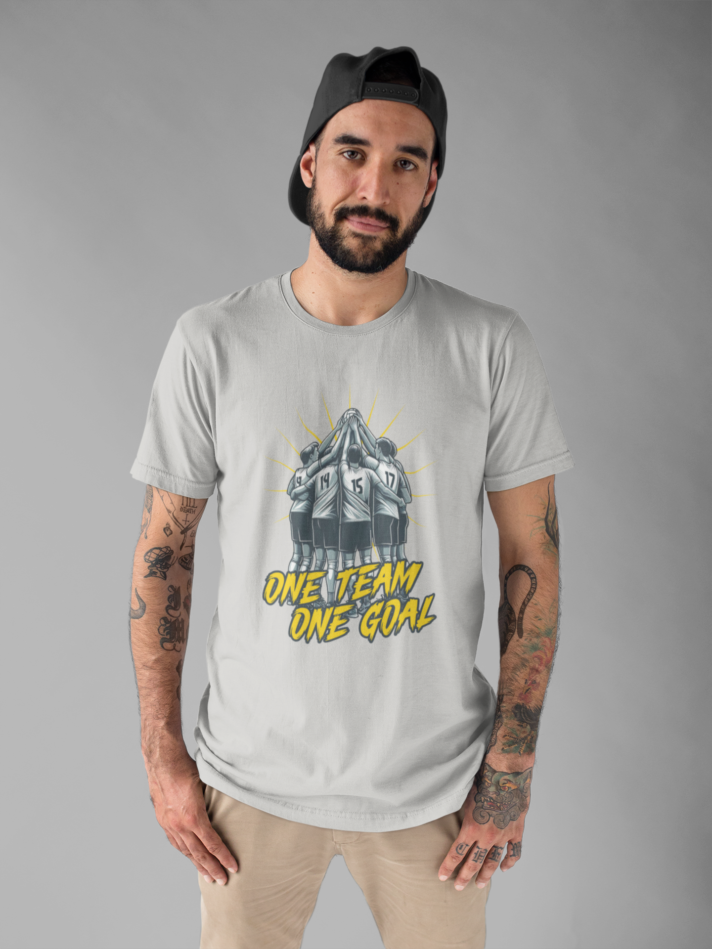 One Team One Goal – Team Huddle Unity Graphic T-Shirt
