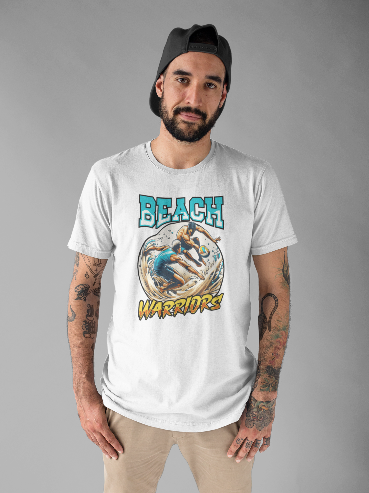 Beach Warriors – Sand Court Battle Beach Ball Graphic T-Shirt