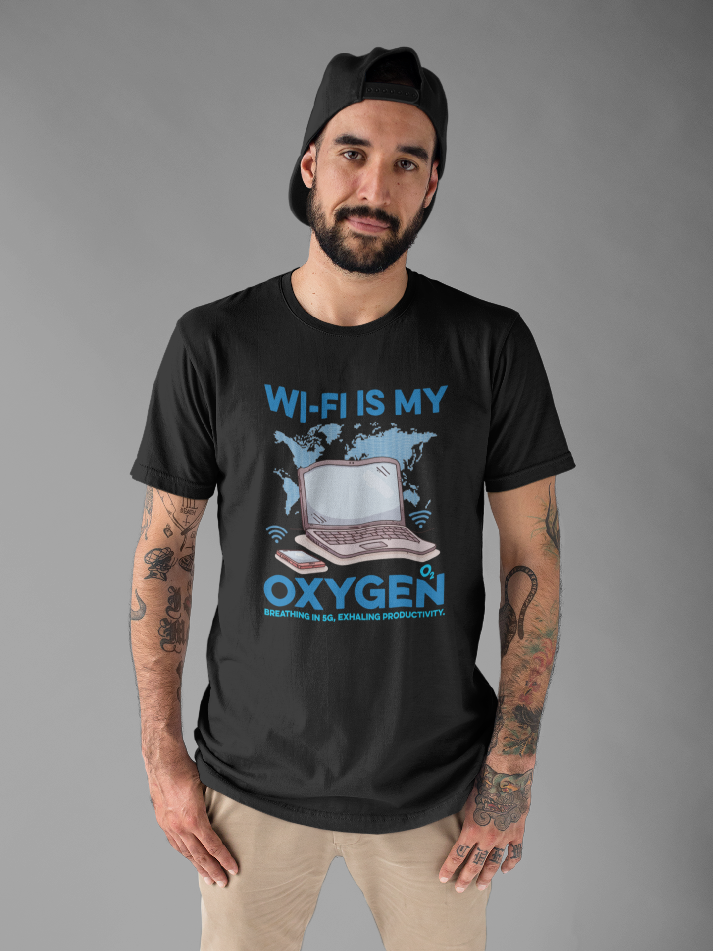 Wi Fi is My Oxygen Official Graphic Statement Tee for Bold Minds, Modern Thinkers, and Everyday Expression Everywhere