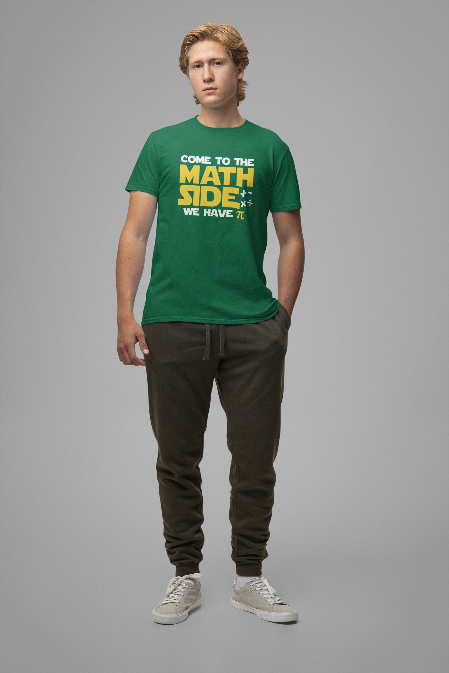 Funny Math Pun T-Shirt – Come to the Math Side with Pi