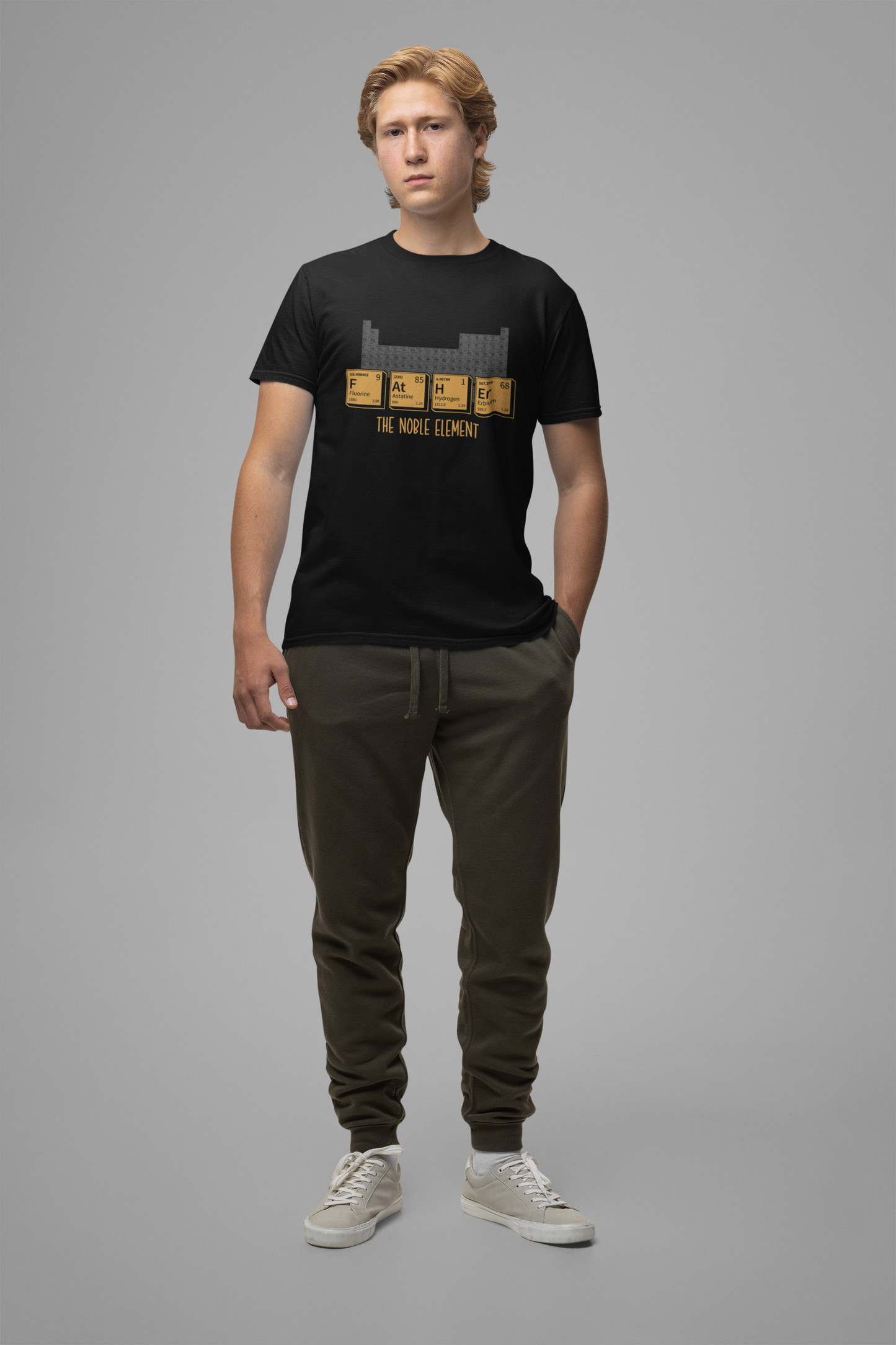 Funny Periodic Table T-Shirt – F At H Ar The Nobel Element Science Pun Tee