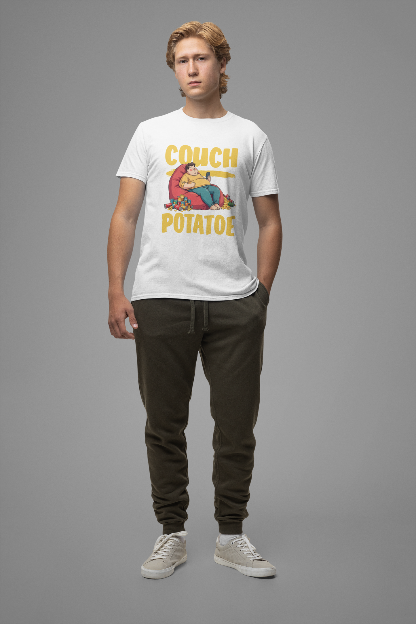 Couch Potato Shirt, Funny Snack Life Tee, Lazy Comfort Cartoon T Shirt, Homebody Humor Apparel, Chill Mode Vibes, Food Lover Top