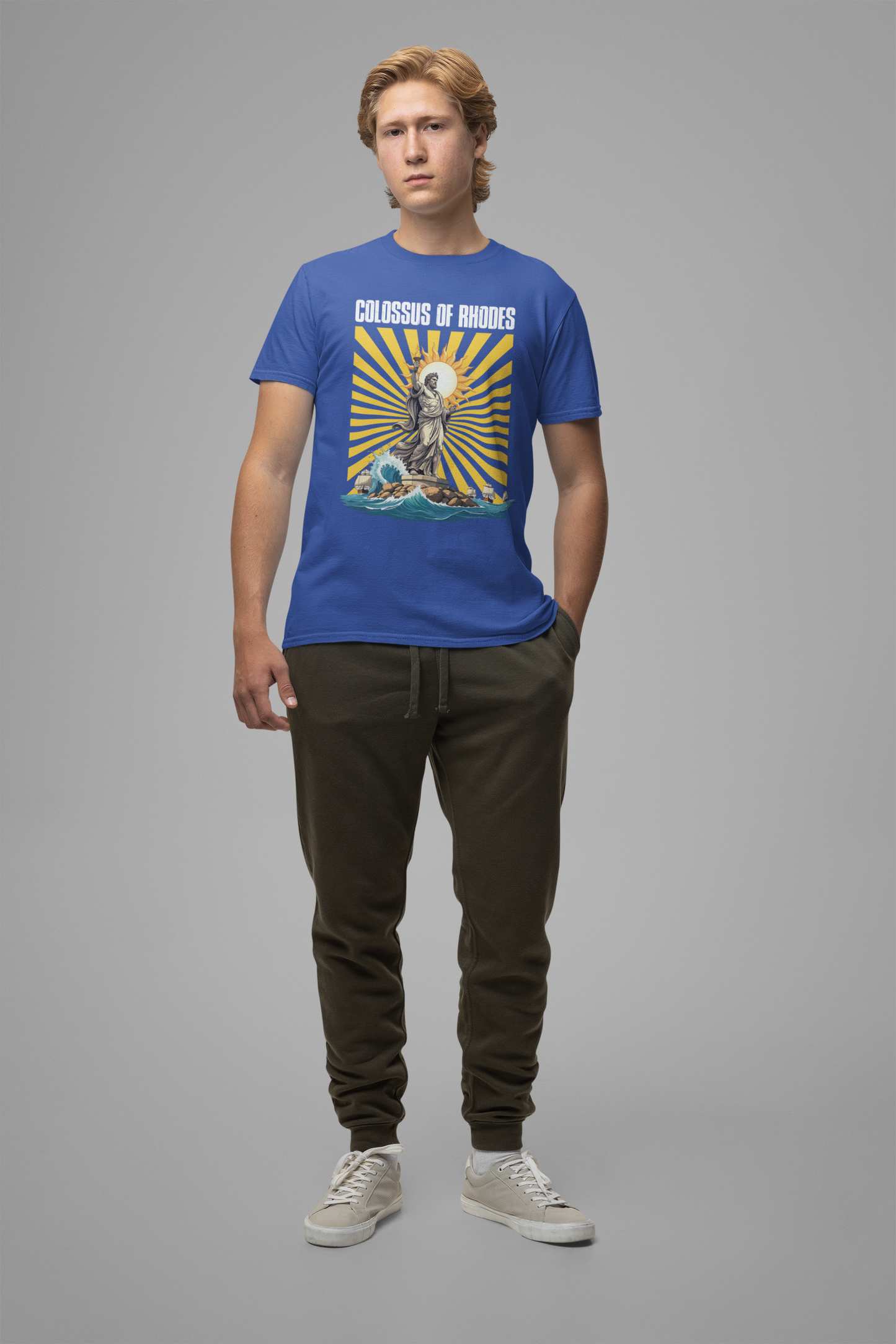 Colossus of Rhodes Club Tee, Ancient Wonder Shirt, Statue Tribute Top, Greek History Graphic Tee, Mythical Landmark Gift