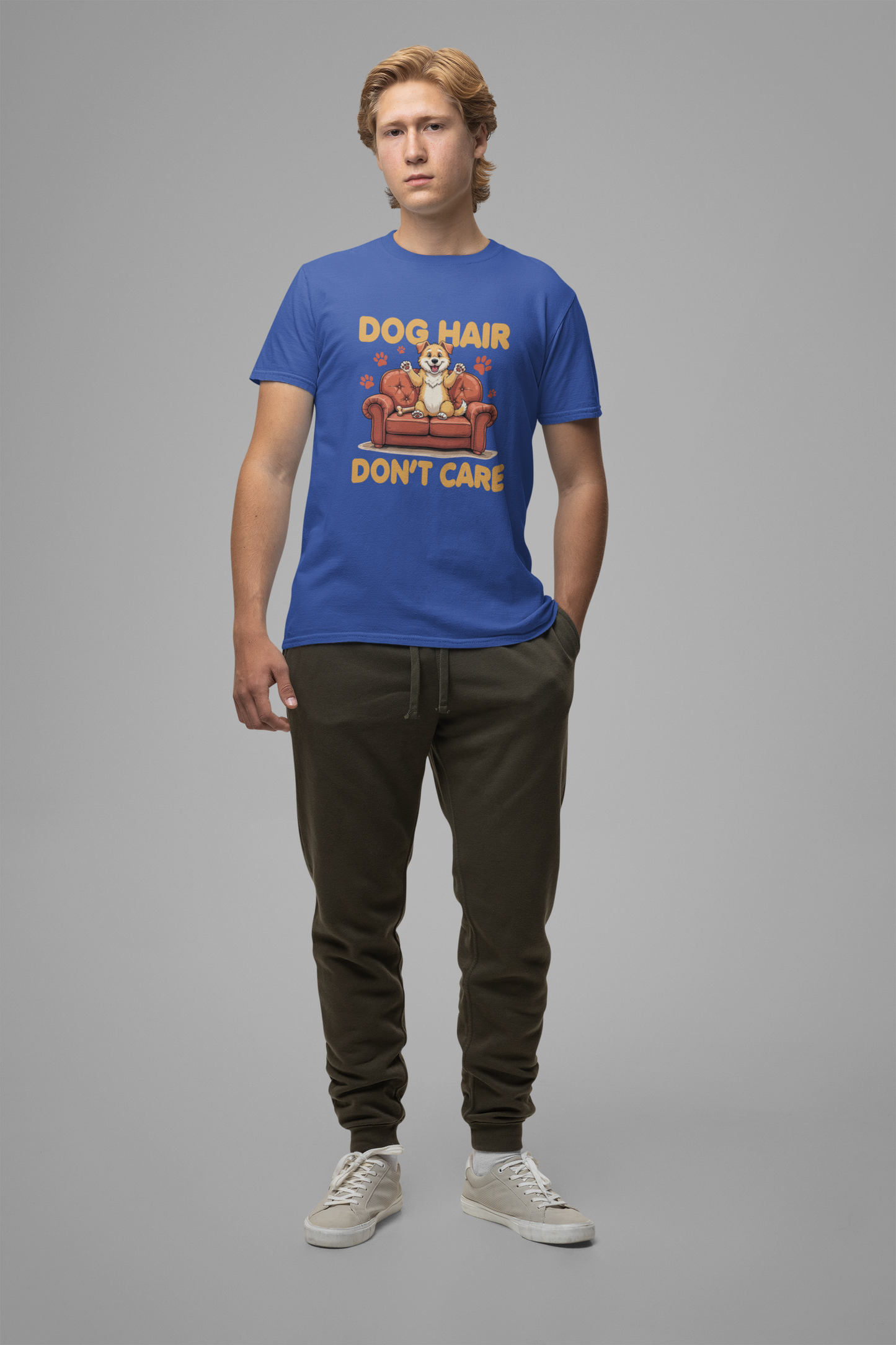 Dog Hair Dont Care Shirt Funny Pet Owner Tee for Dog Parents Who Embrace the Fur and the Love With Zero Regrets and All the Lint