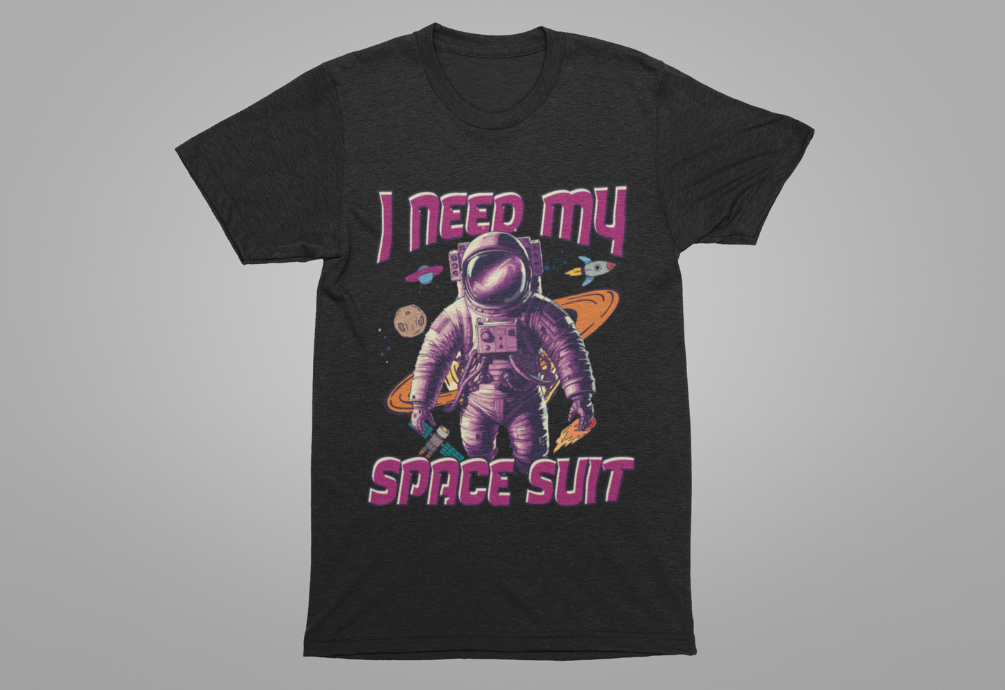 I Need My Space Suit Astronaut Introvert Humor T-Shirt