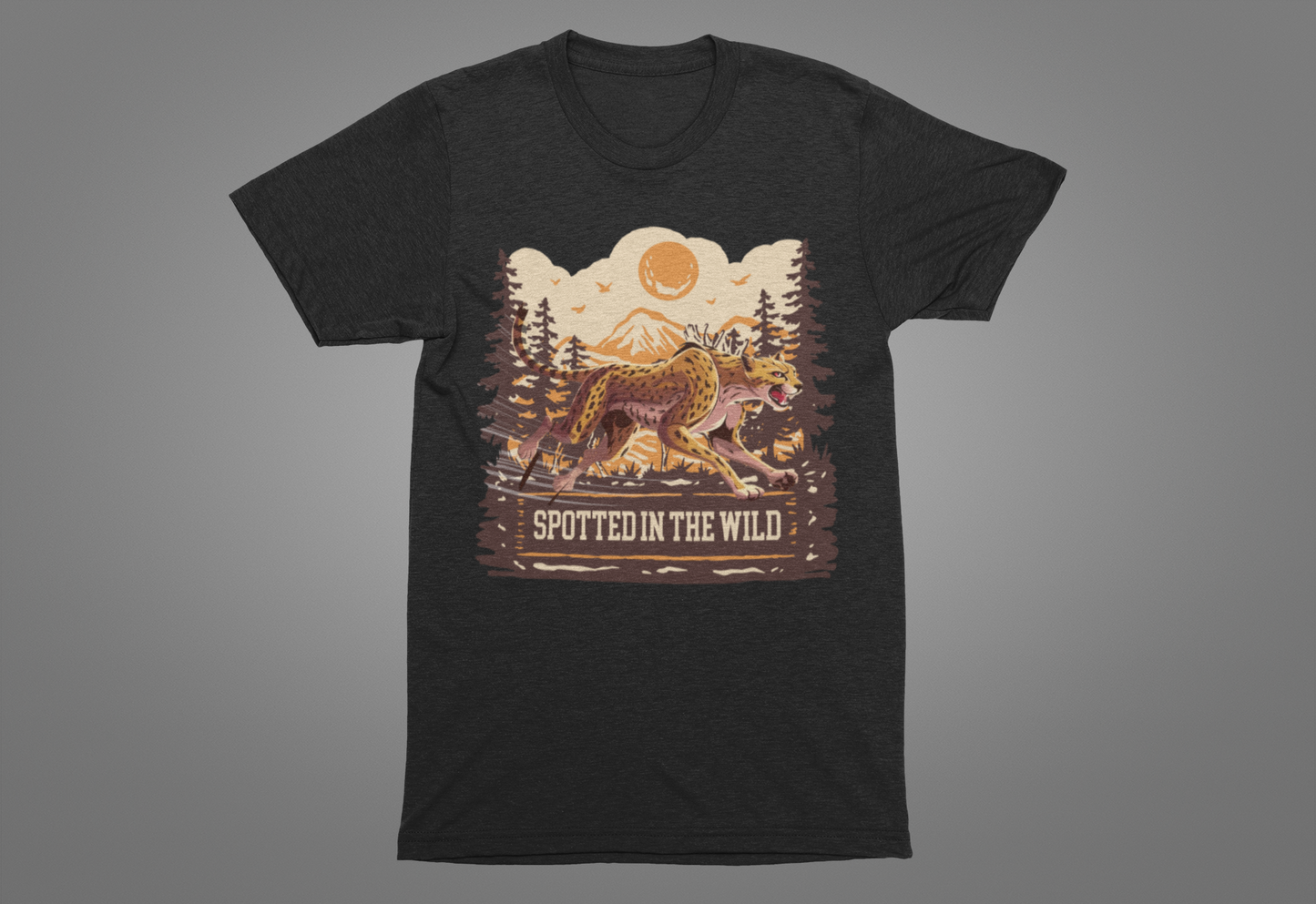 Spotted in the Wild Cheetah Forest Adventure T-Shirt
