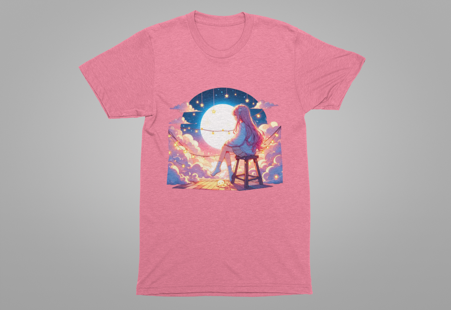 Rooftop Dreams - Starry Night Escape T-Shirt