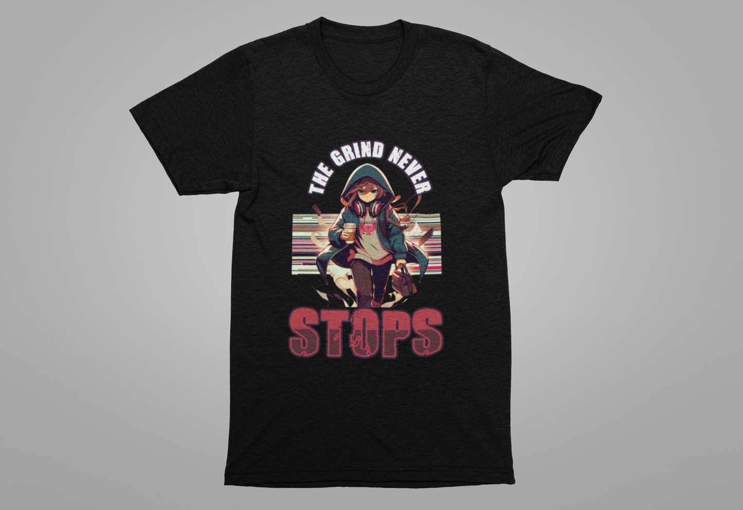 The Grind Never Stops | Hustle & Motivation T-Shirt