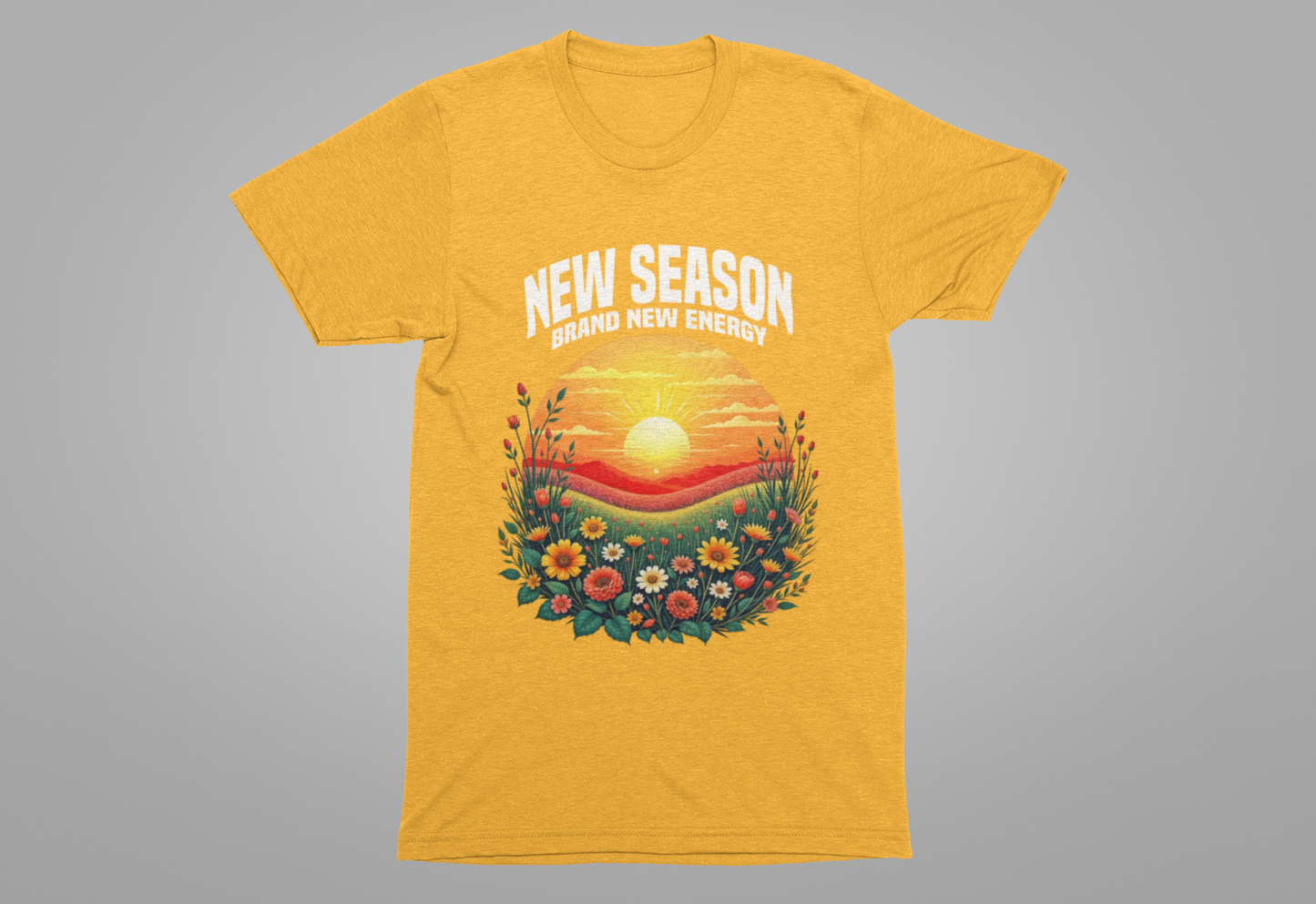 New Season New Energy Tee, Fresh Start Shirt, Spring Reset Top, Personal Growth Tee, Motivational Mood Tee