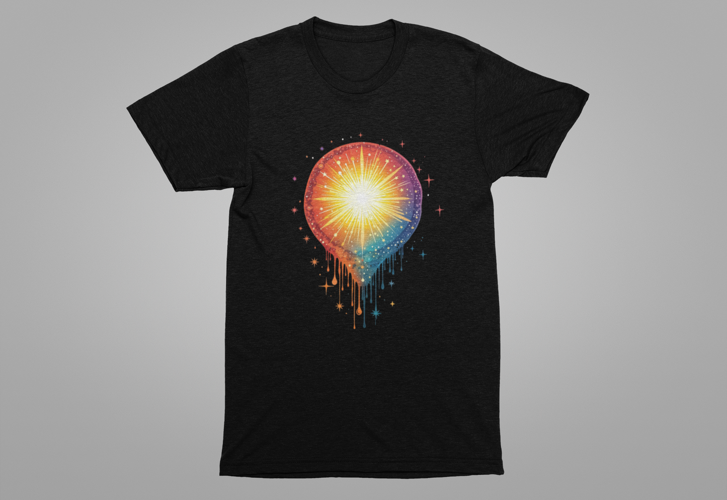 Colorful Aura Drip – Vibrant Spiritual Energy Graphic T-Shirt