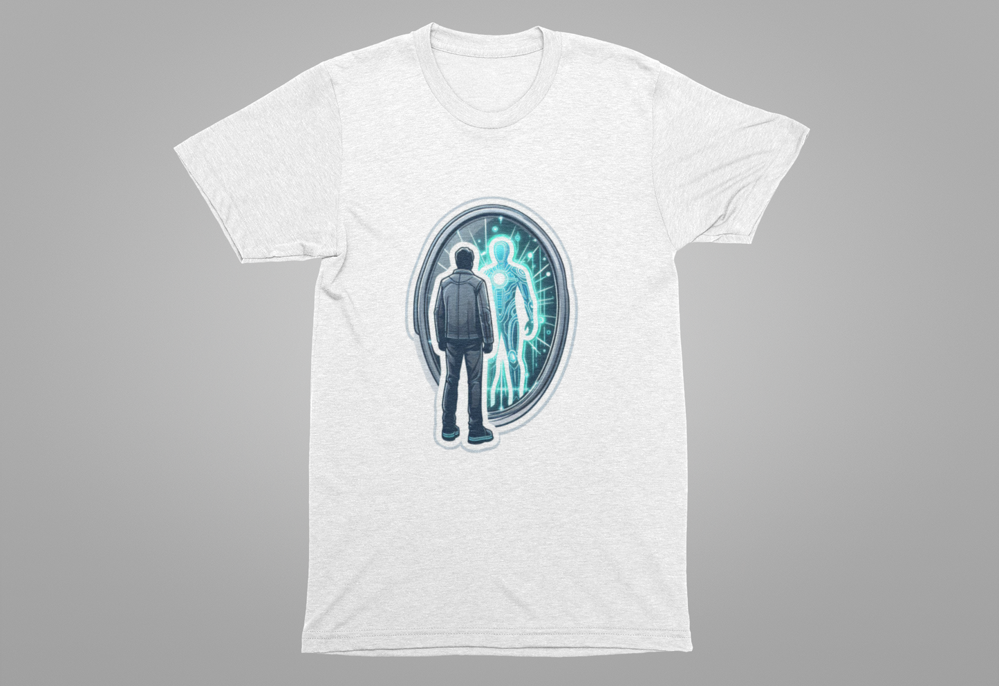 The Other Me is Winning Tshirt – Digital Mirror Reflection Graphic