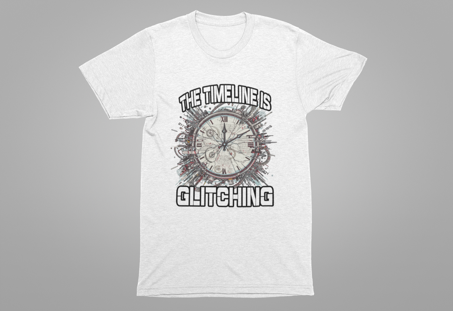 The Timeline is Glitching Tee, Sci-Fi Reality Error Shirt, Alternate Universe Humor Tee, Time Travel Nerd Gift Top