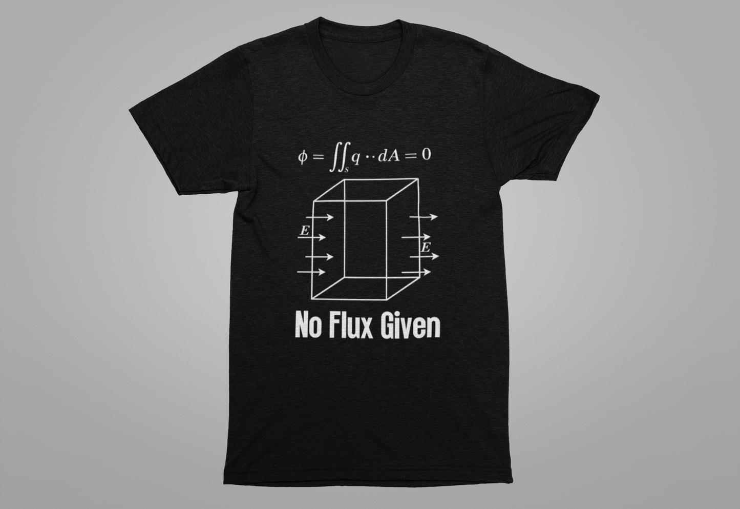 No Flux Given Science T-Shirt – Sarcastic Physics Equation Tee