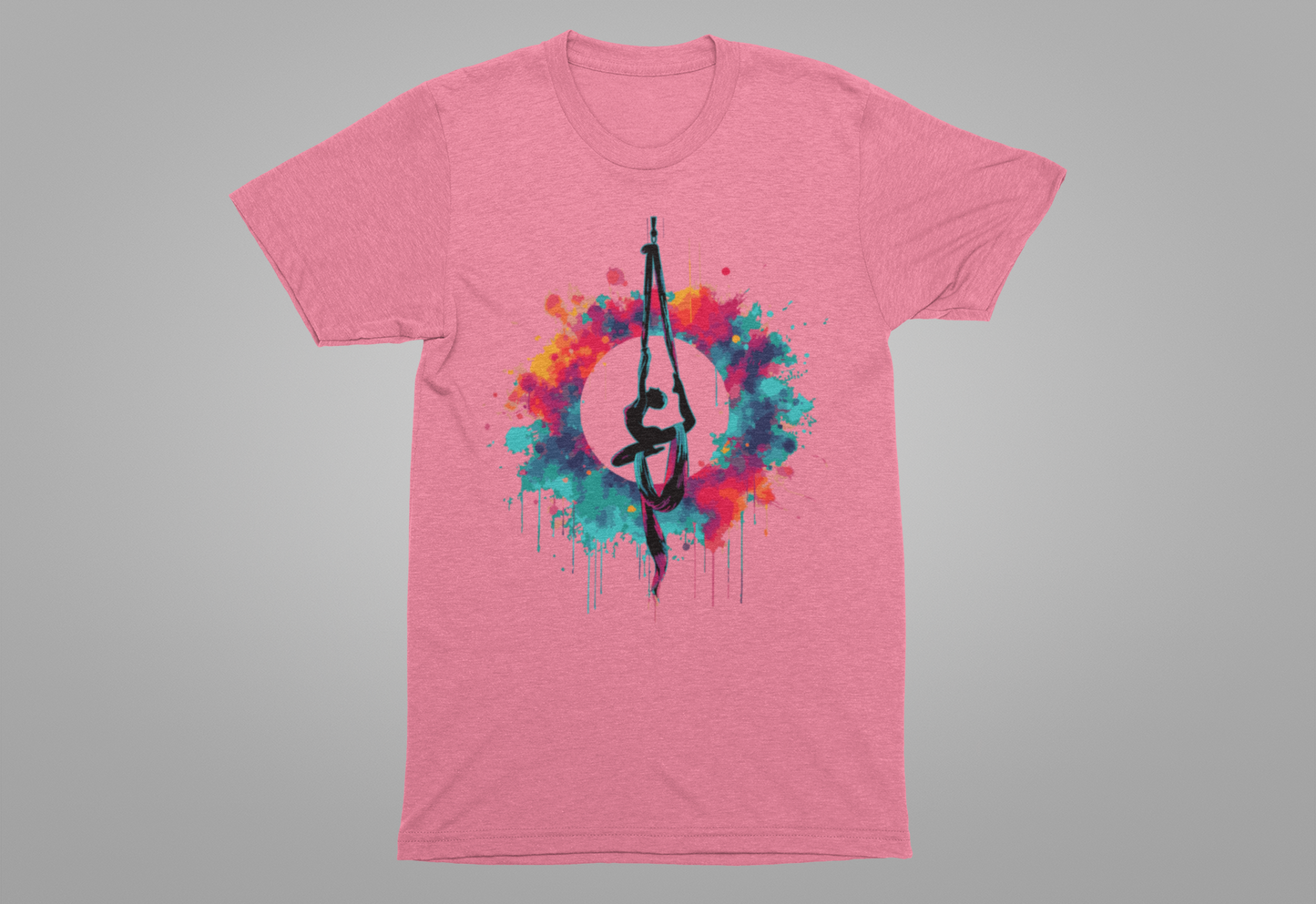 Aerialist Colorsplash Aerial Yoga Artistic Movement T-Shirt