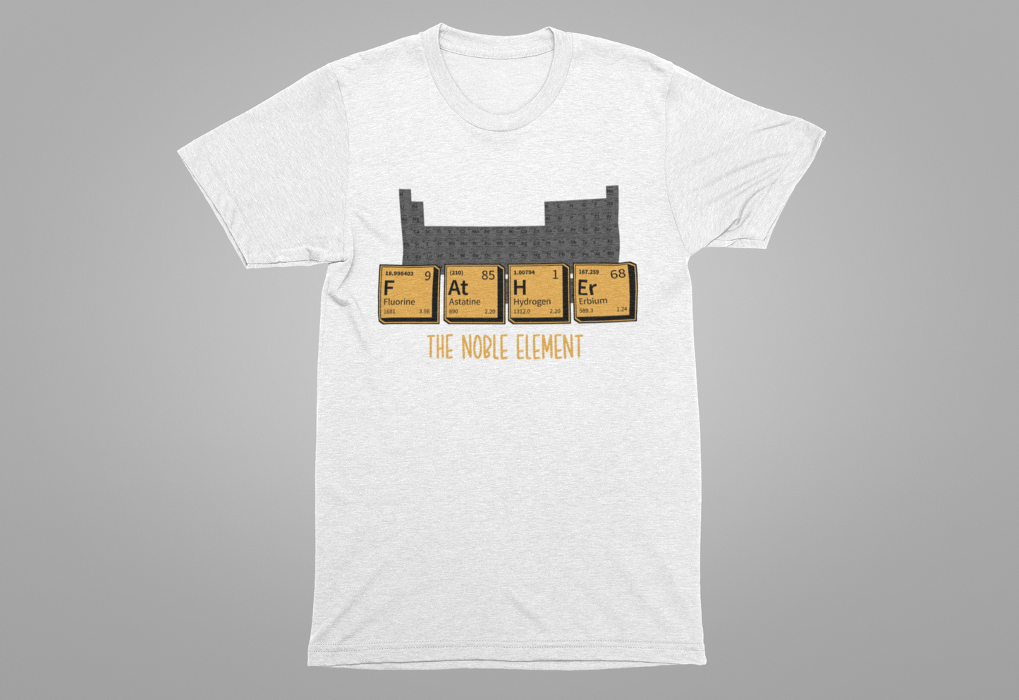 Funny Periodic Table T-Shirt – F At H Ar The Nobel Element Science Pun Tee