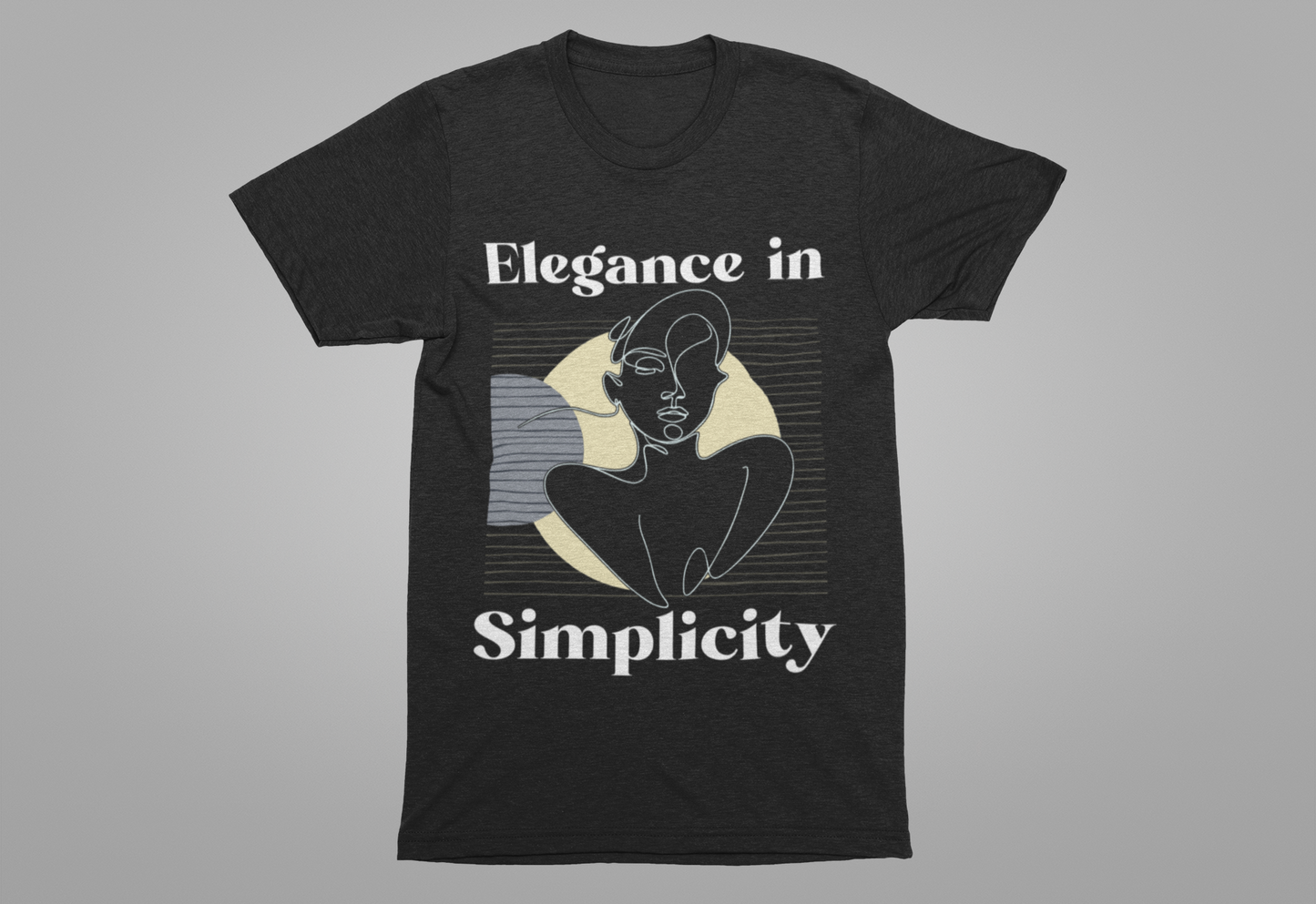 Line Art Feminine - Elegant Minimalist T-Shirt