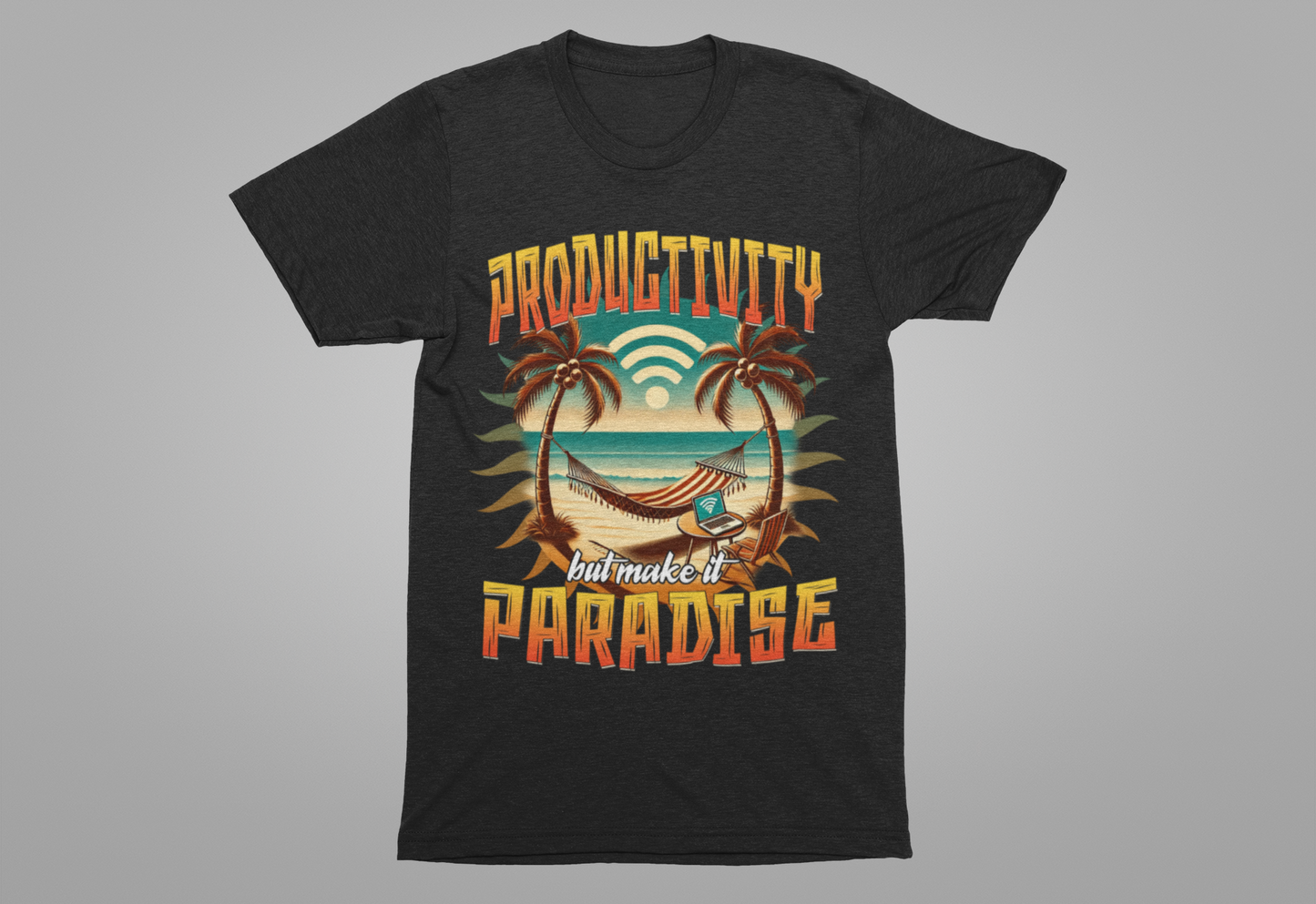 Beach Work Repeat Shirt, Remote Work Tee, Productivity Paradise T Shirt, Digital Nomad Gift, Work From Anywhere Graphic Tee