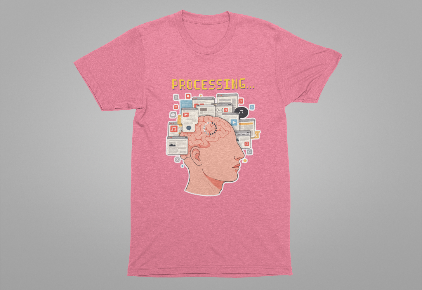 My Brain Has Too Many Tabs Open Tee, Mental Overload Shirt, Funny Multitask Graphic Tee, Chaotic Mind Humor Top, Relatable Gift