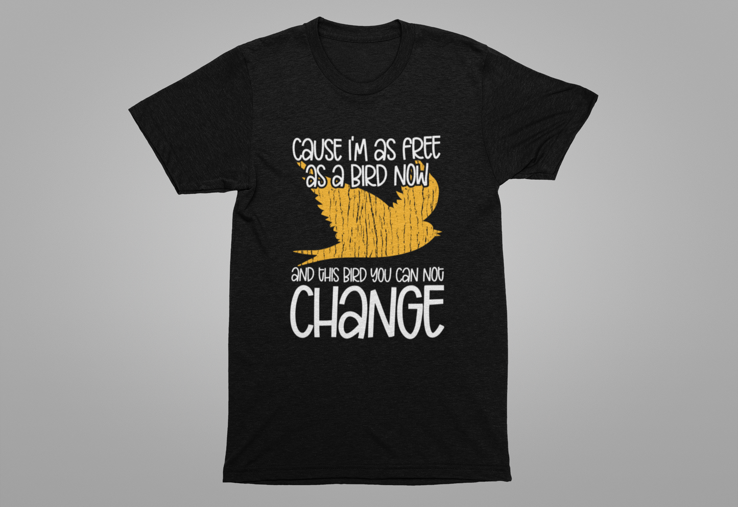 Free as a Bird T-Shirt – Abstract Flying Bird Graphic Freedom Tee