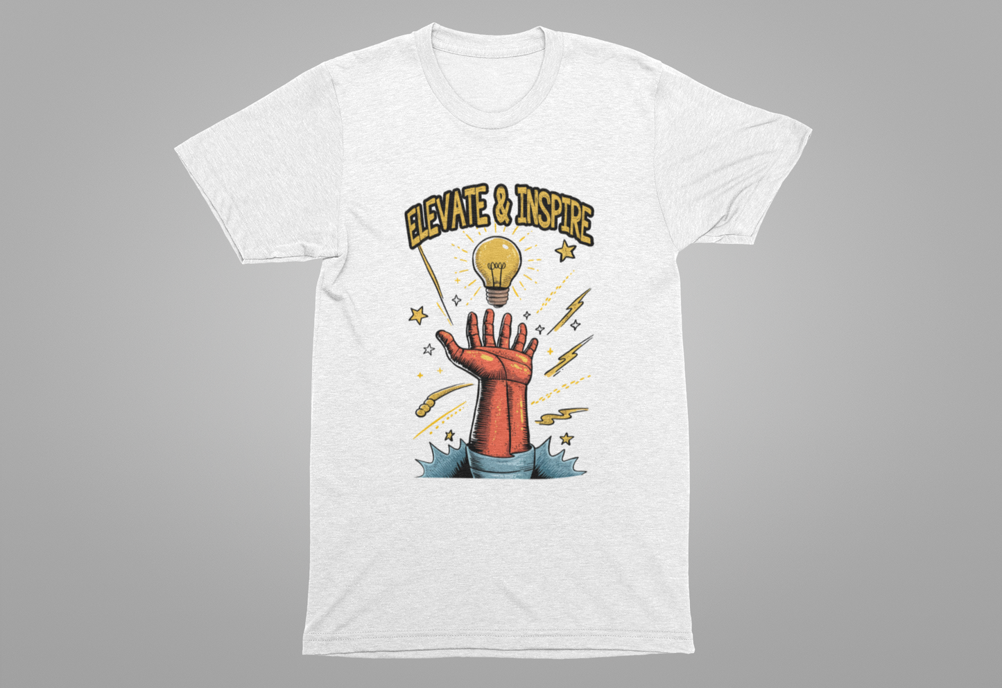 Elevate and Inspire Shirt Motivational Graphic Tee for Leaders Teachers Coaches and Creators Who Lift Others With Energy and Vision