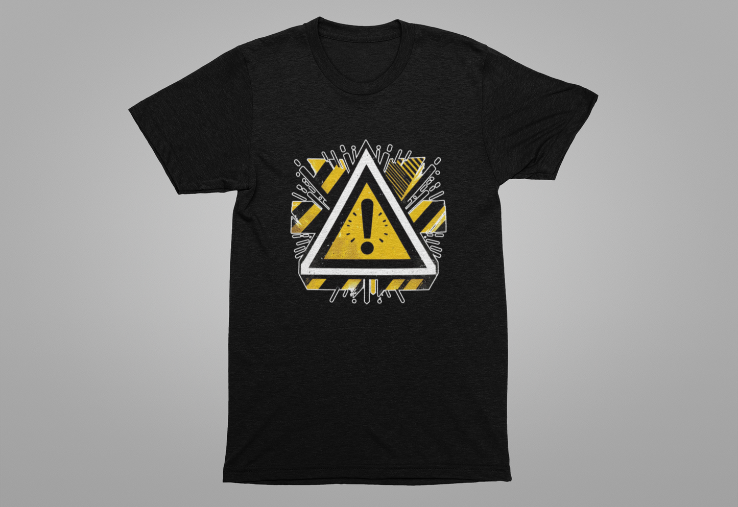 Abstract Warning | Modern Warning Symbol Graphic T-Shirt