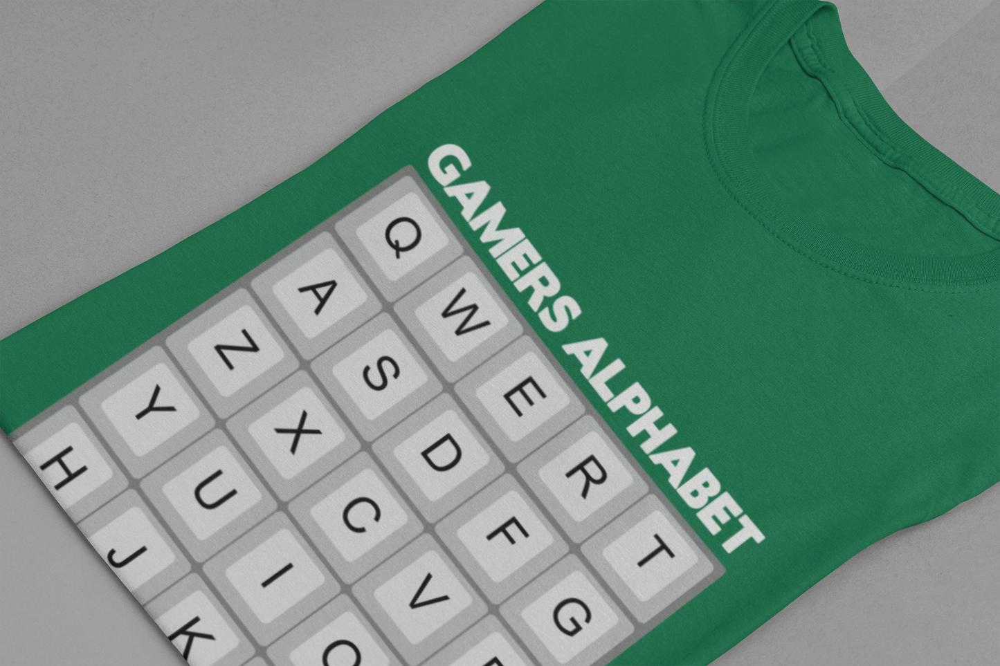 Gamers Alphabet T-Shirt – Funny Keyboard Gamer Essential Graphic Tee