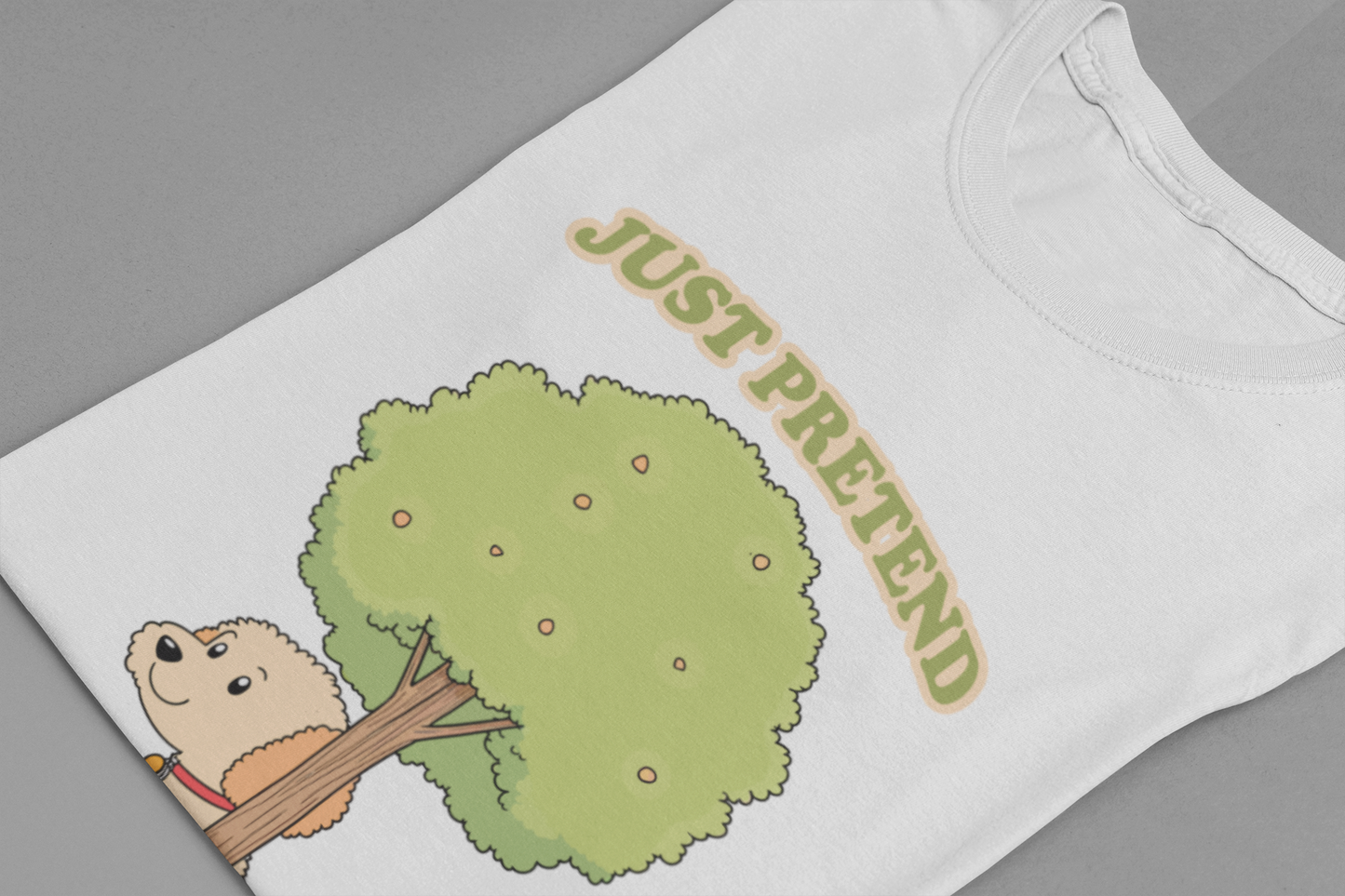 Just Pretend, I’m Not Here T-Shirt – Funny Hiding Dog Graphic Tee