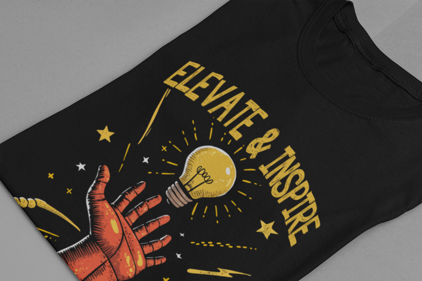 Elevate and Inspire Shirt Motivational Graphic Tee for Leaders Teachers Coaches and Creators Who Lift Others With Energy and Vision