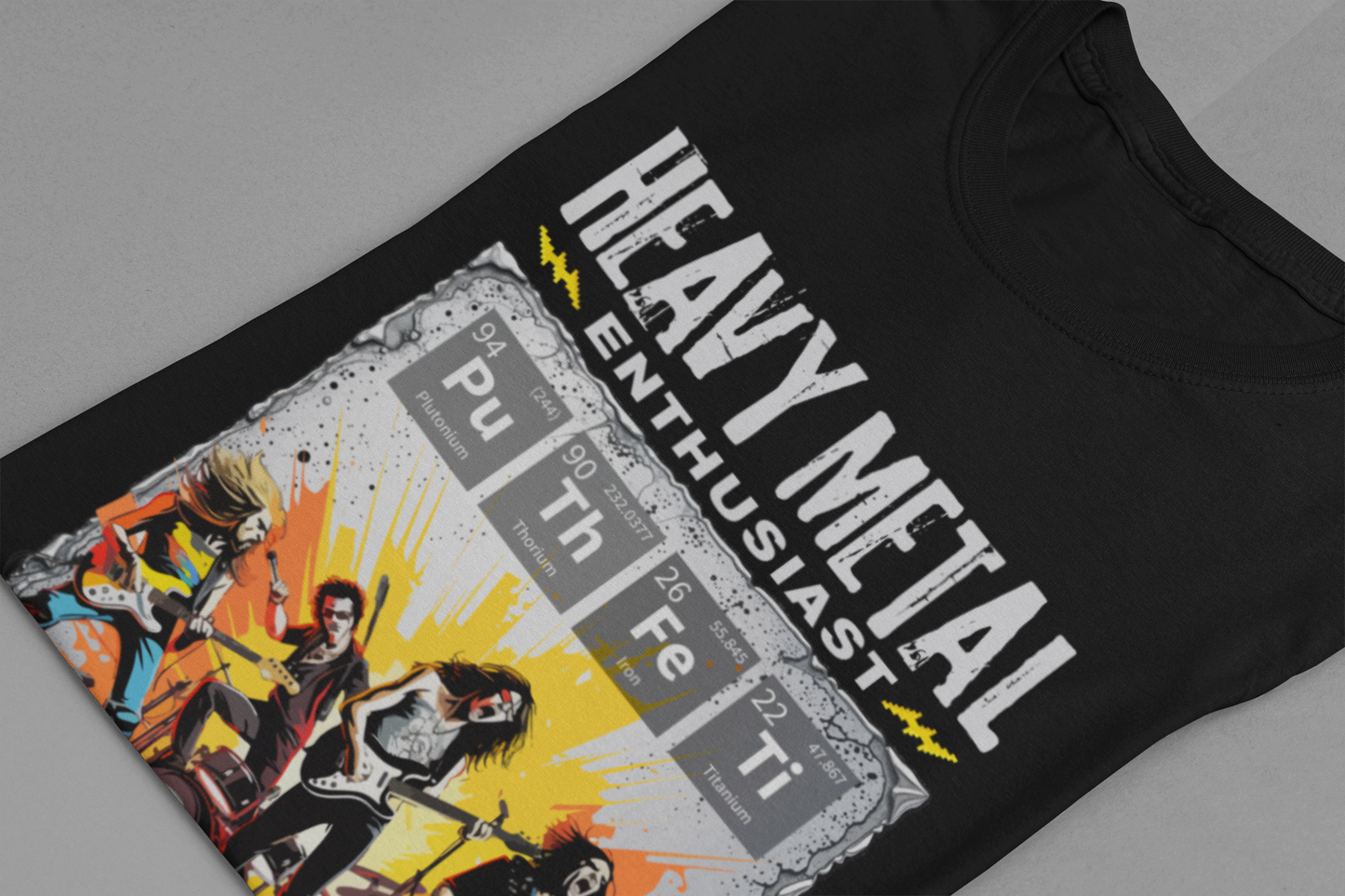 Heavy Metal Enthusiast Tee, Rock Vibes Shirt, Chemistry Pun Top, Science Humor Graphic Tee, Music + Science Gift