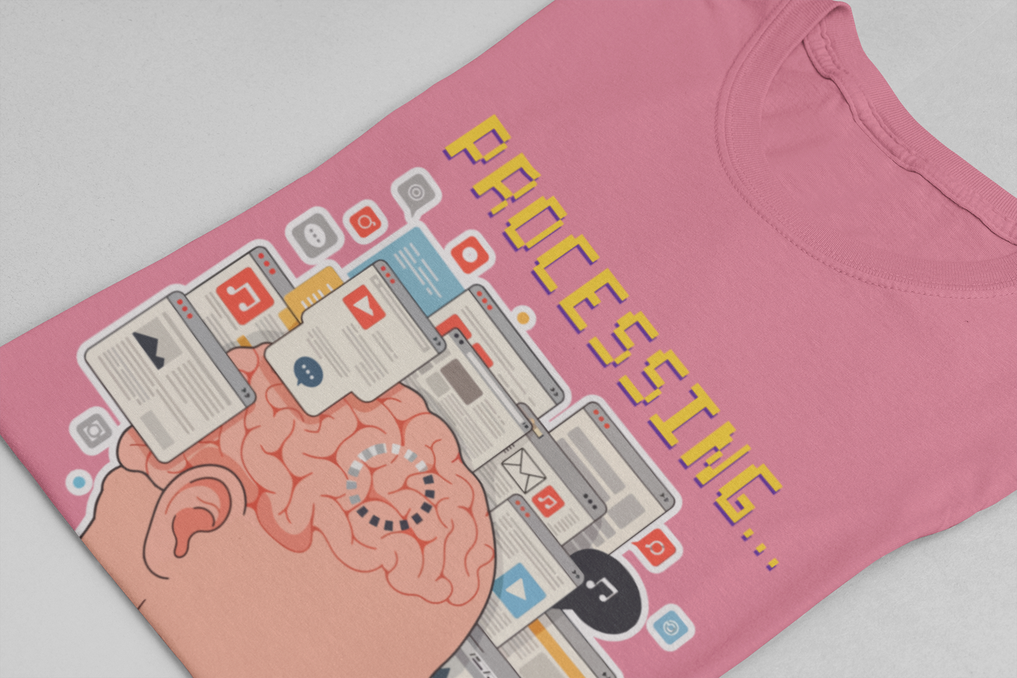 My Brain Has Too Many Tabs Open Tee, Mental Overload Shirt, Funny Multitask Graphic Tee, Chaotic Mind Humor Top, Relatable Gift