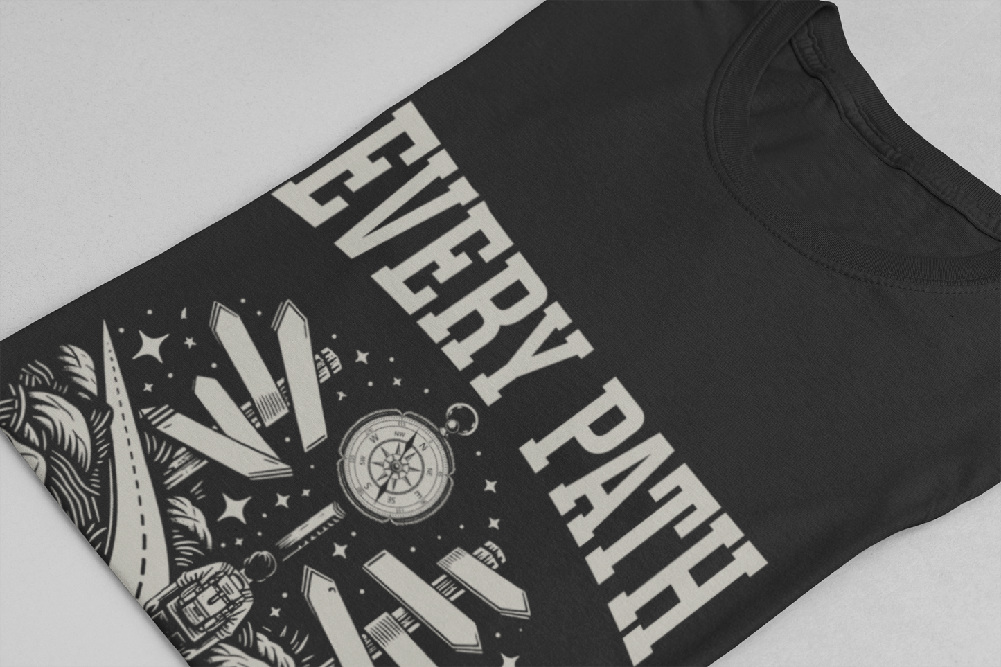 Lost in the Right Direction Every Path Has a Purpose | Intersection Journey Graphic T-Shirt