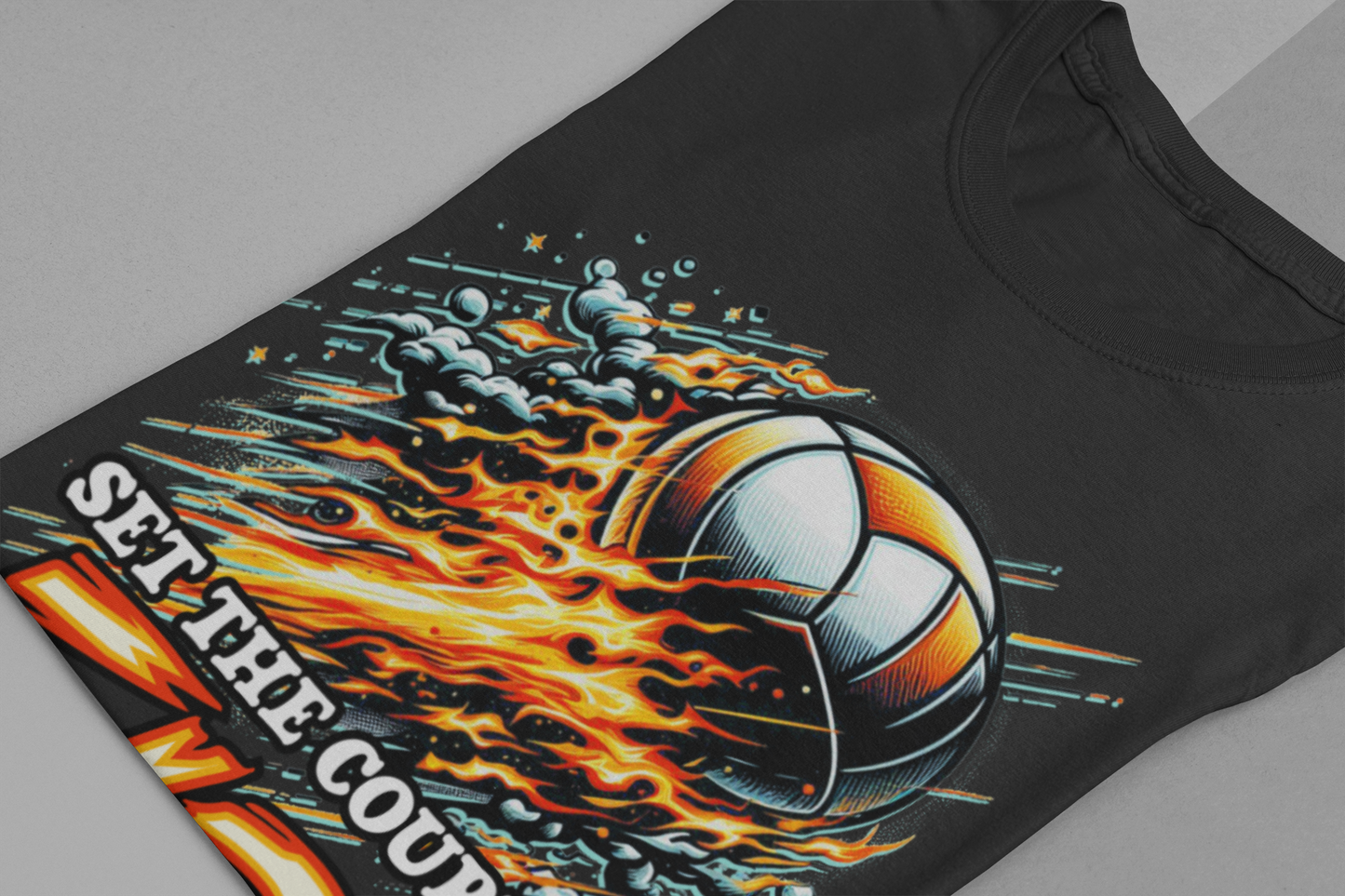 Volleyball Flames T-Shirt