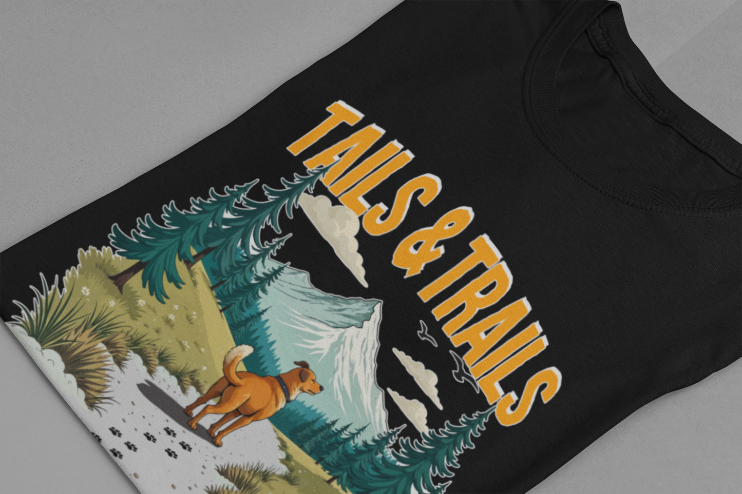 Tails and Trails Shirt Dog Walking Adventure Tee for Pet Parents Who Live for Leashes Parks Muddy Paws and the Great Outdoor Journey