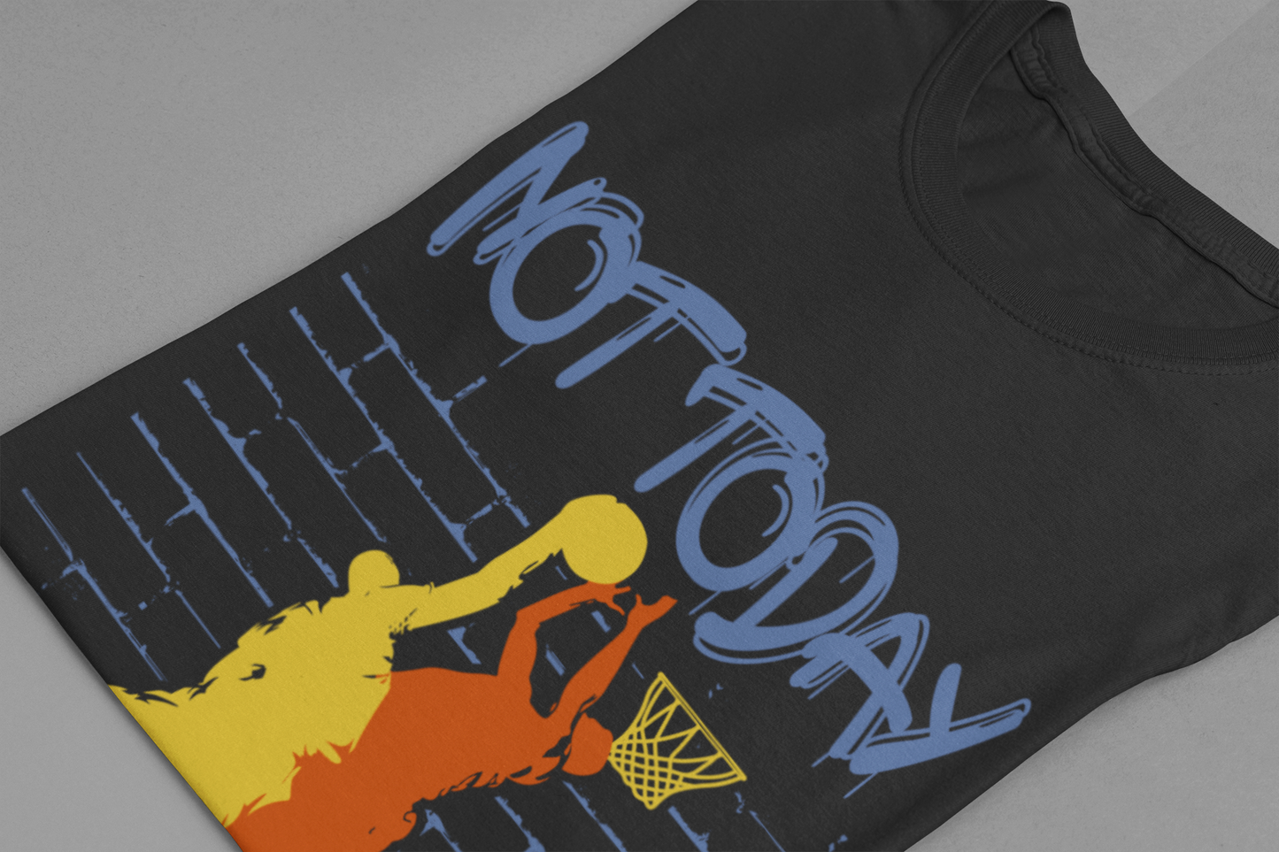 Block and Defense Wall Basketball Rejection Game Moment T-Shirt