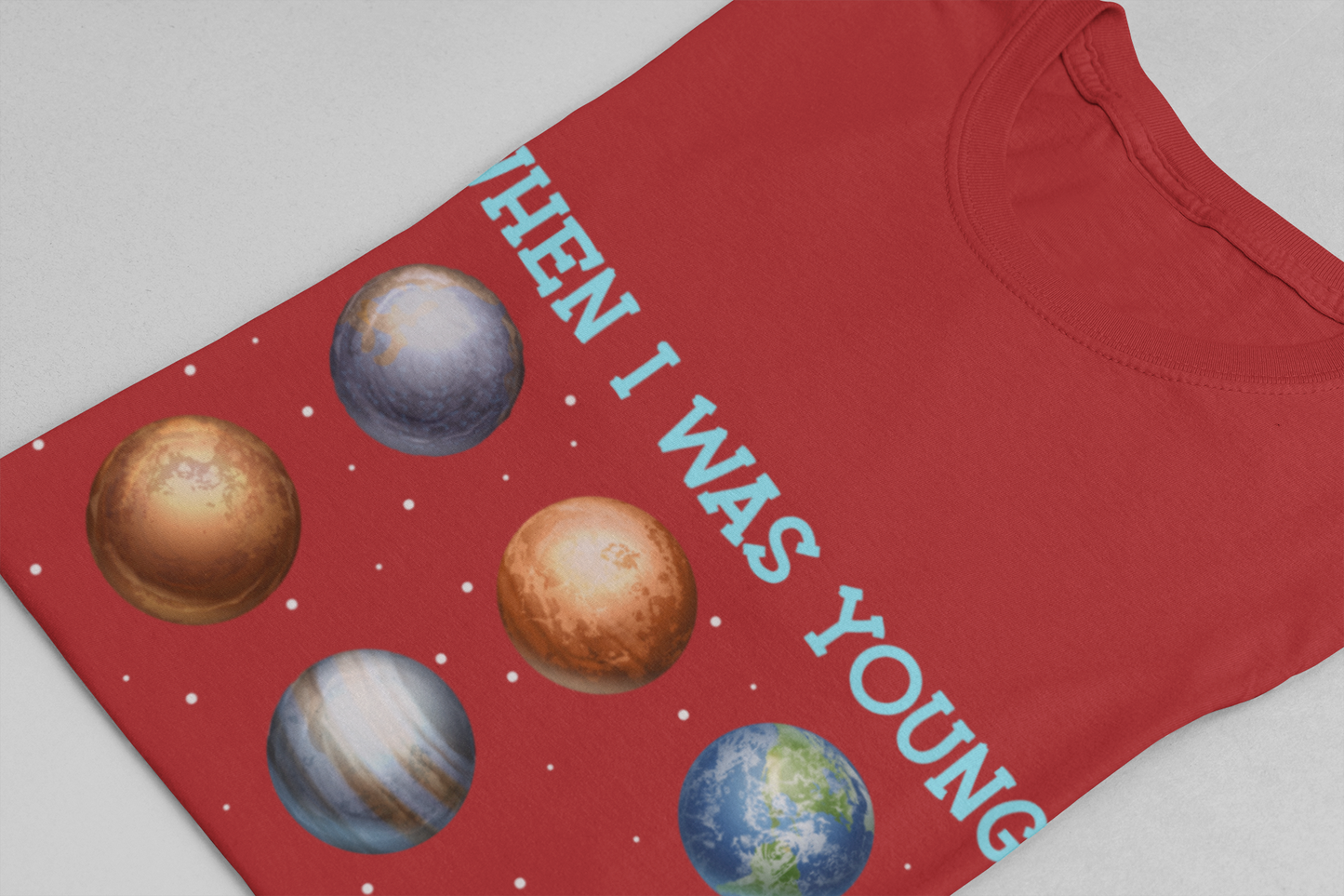 When I Was a Kid We Had 9 Planets Tshirt – Nostalgic Solar System Graphic