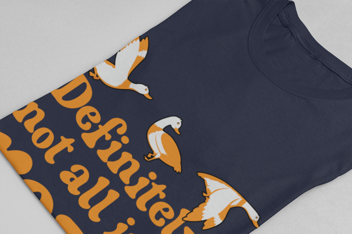 Definitely Not All In a Row T-Shirt – Funny Goose Chaos Graphic Tee