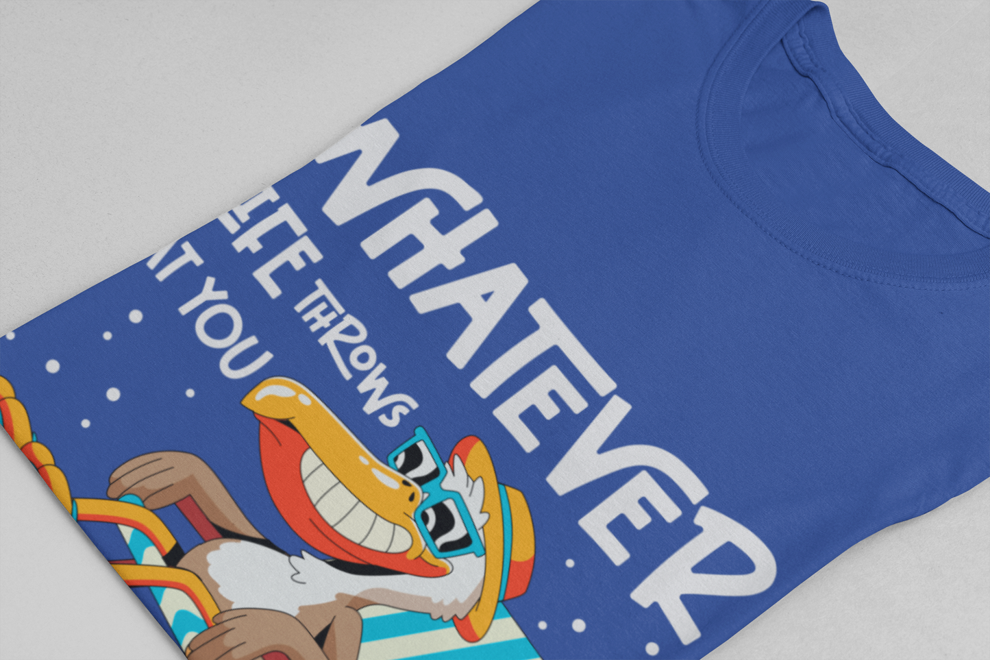 Funny Pelican Duck and Relax T-Shirt – Chill Beach Life Cartoon Bird Pun Tee