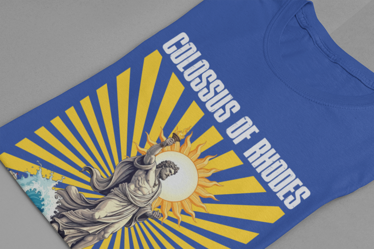 Colossus of Rhodes Club Tee, Ancient Wonder Shirt, Statue Tribute Top, Greek History Graphic Tee, Mythical Landmark Gift