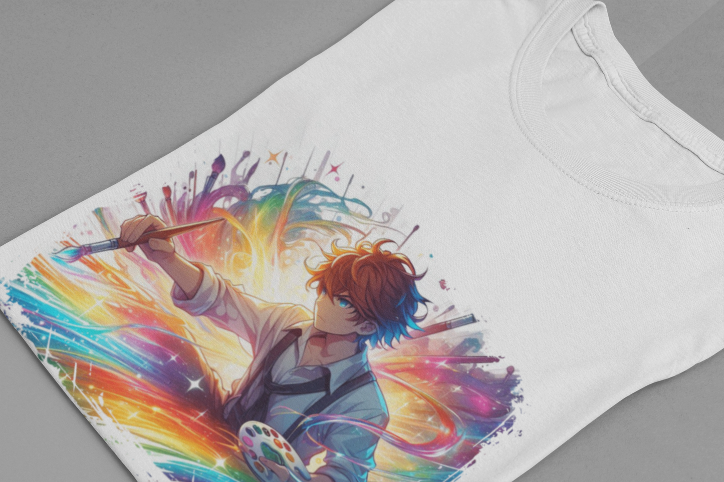 I Am The Creator Of My Destiny Shirt, Bold Painter Manifestation Tee, Artistic Power Graphic T Shirt, Spiritual Anime Apparel, Self Expression Top