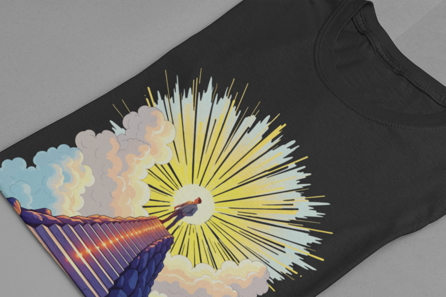 Believe Receive Achieve Inspirational Sunrise Stairway Success T-Shirt