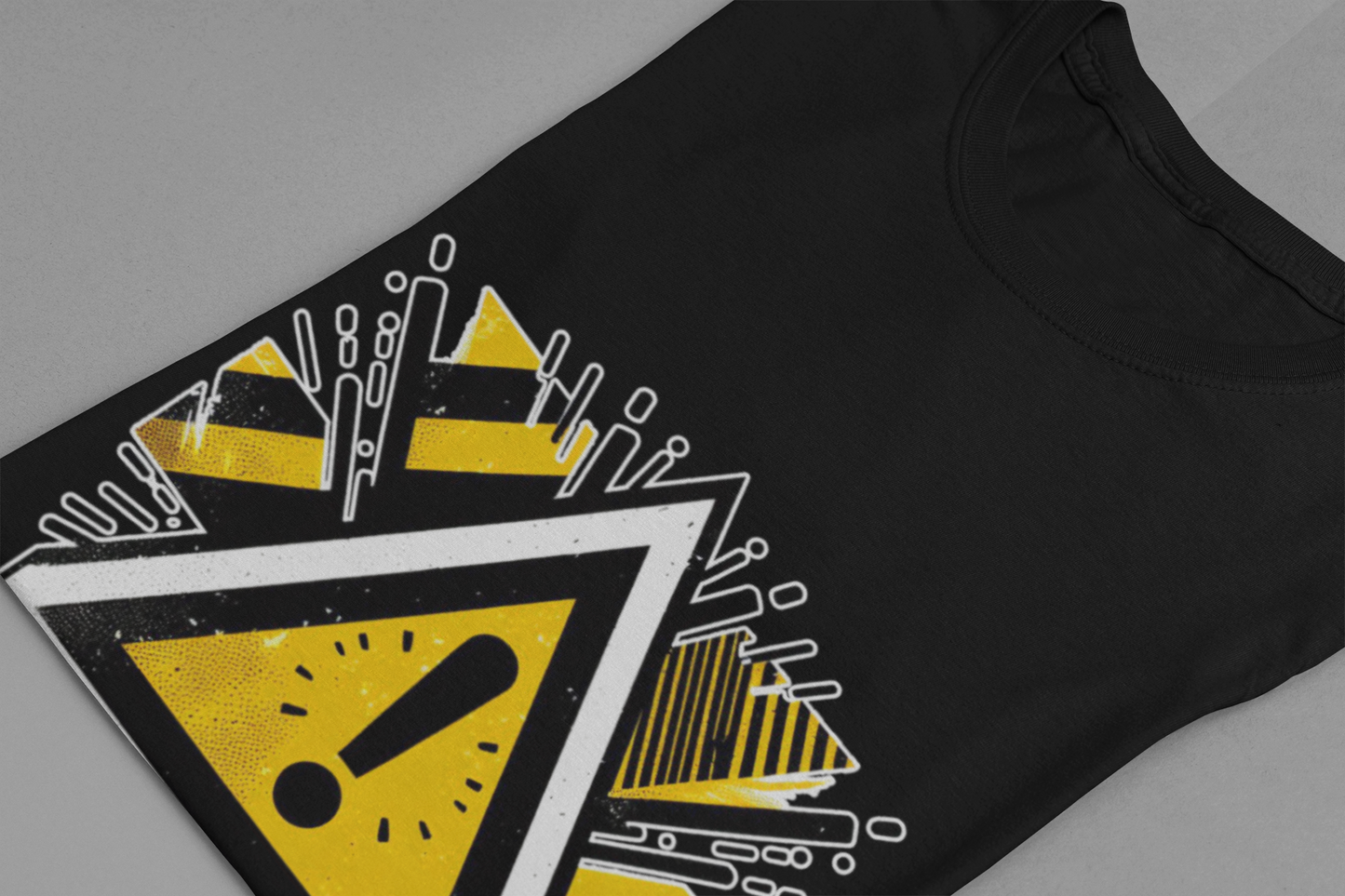 Abstract Warning | Modern Warning Symbol Graphic T-Shirt